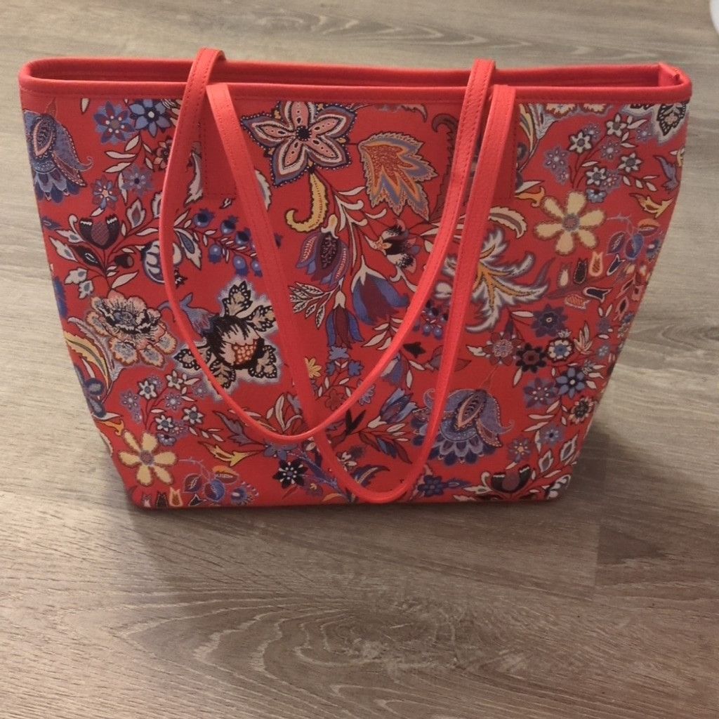 Talbots Talbot's Lovely Floral Print Tote Size ONE SIZE - 2 Thumbnail