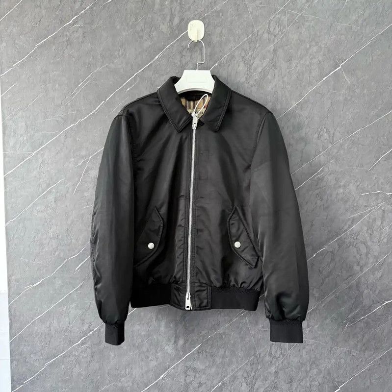 Burberry Burberry Black Cotton Men's Outer Jacket Size US M / EU 48-50 / 2 - 1 Thumbnail