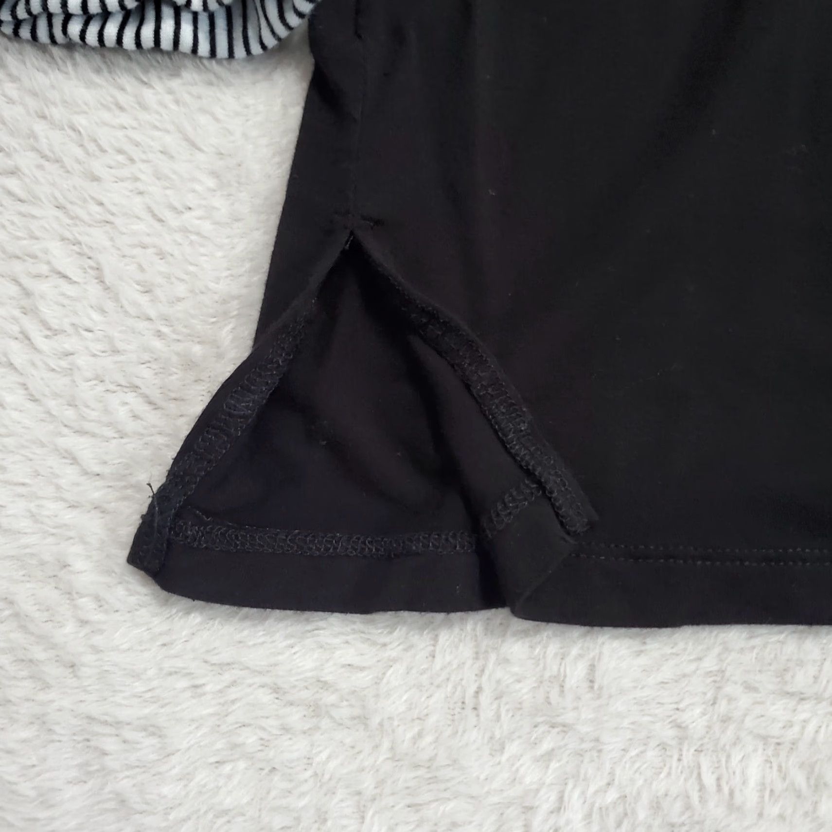 Soft Surroundings Soft Surroundings Top Black 3/4 Sleeve Tunic Contrasting Cuffs Womens XL Pullover Casual Travel Crew Neck Size XL / US 12-14 / IT 48-50 - 4 Thumbnail