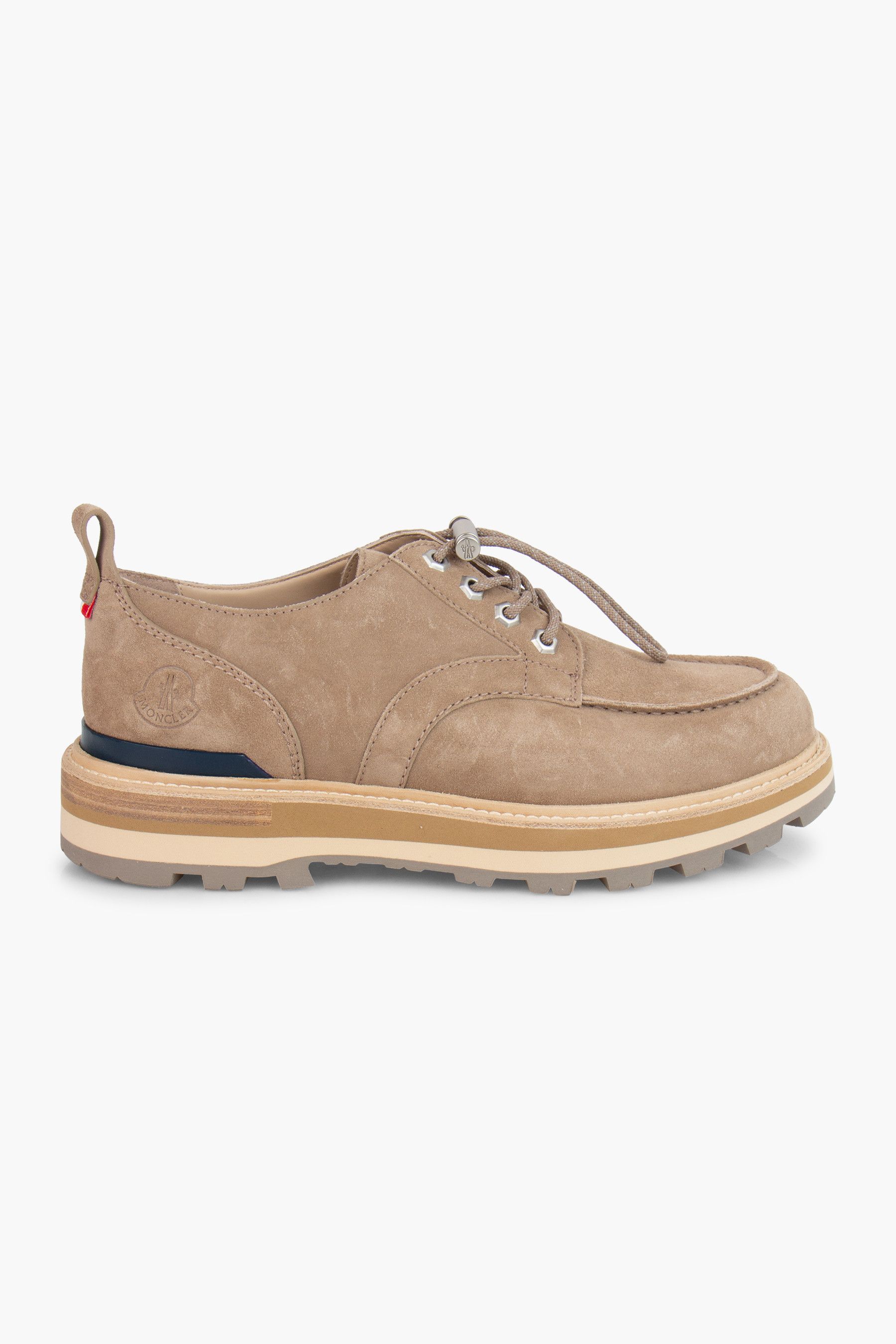 Moncler o1y0225 Leather Laced Shoes in Beige Size US 10 / EU 43 - 1 Thumbnail