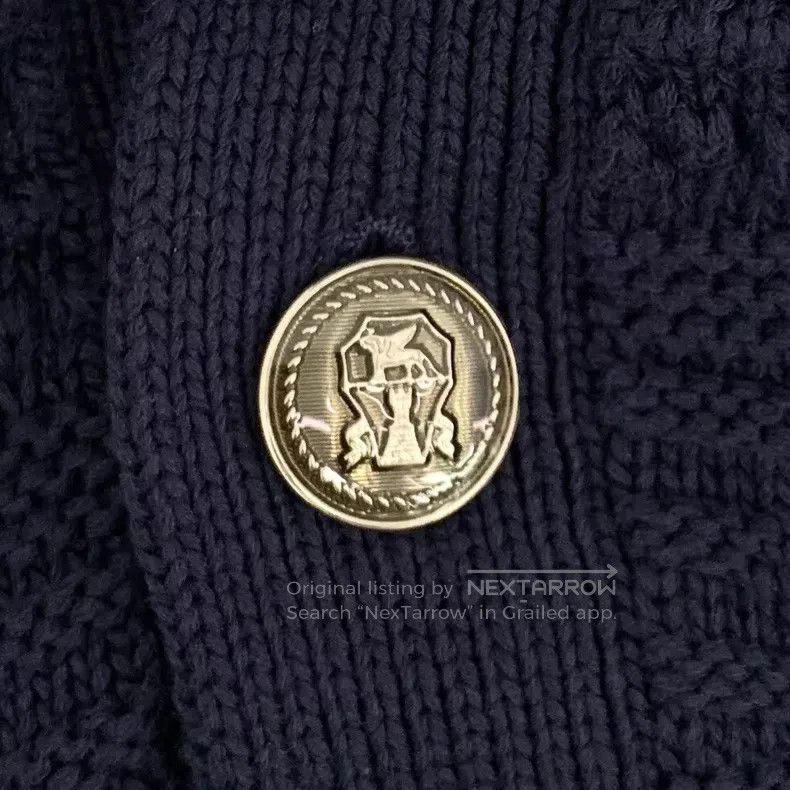 Brunello Cucinelli Brunello Cucinelli Dark blue jacquard cotton collar single Size US L / EU 52-54 / 3 - 5 Thumbnail