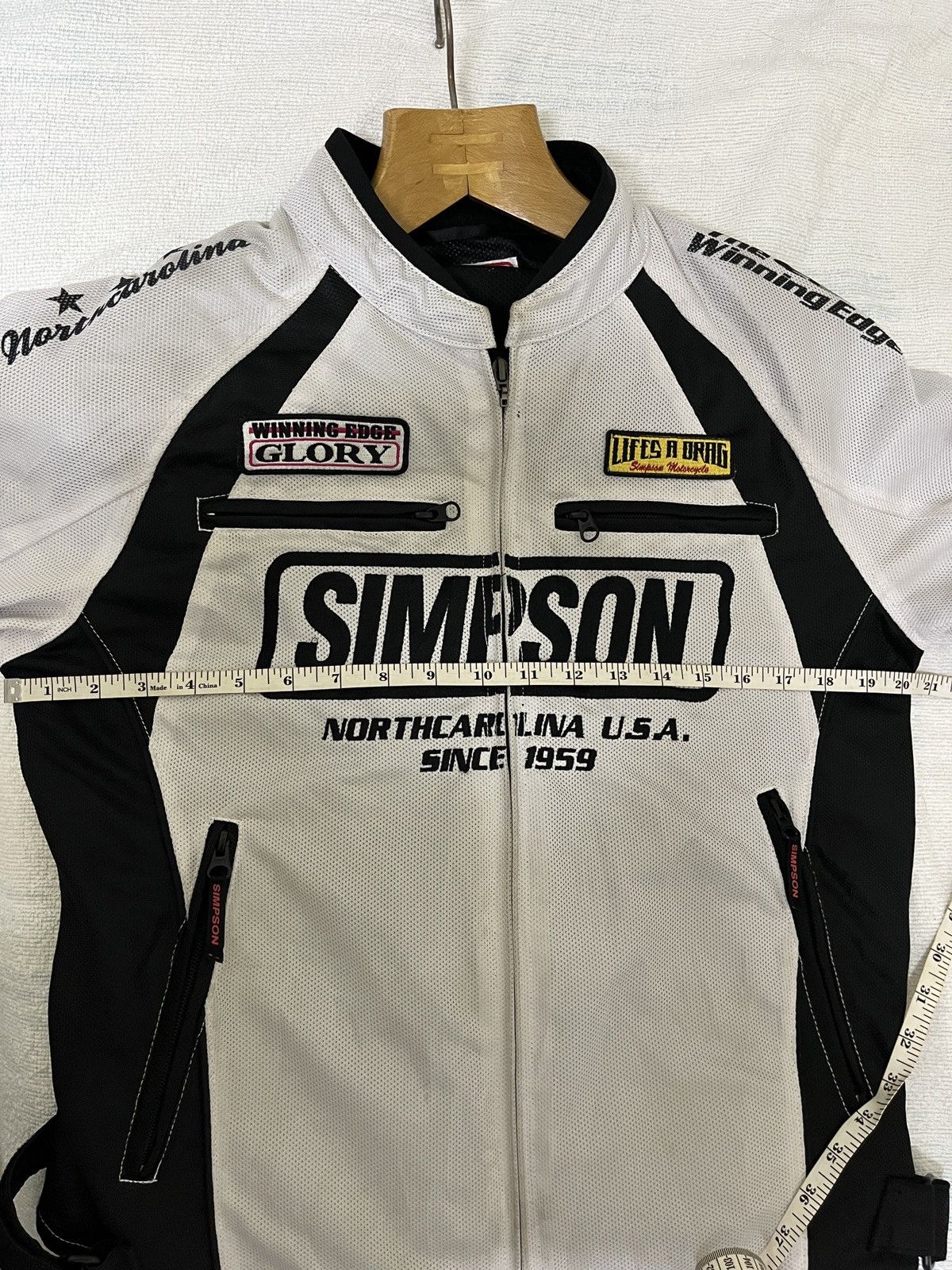 Vintage Vintage SIMPSON Biker Racing Jacket Size M / US 6-8 / IT 42-44 - 10 Thumbnail