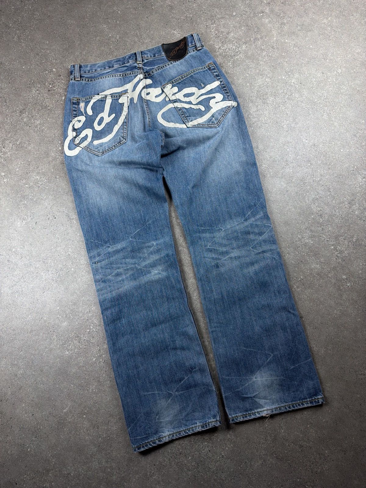 Ed Hardy Vintage Y2K Ed hardy spellout jeans Size US 32 / EU 48 - 1 Thumbnail