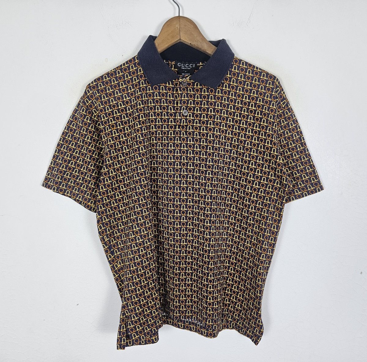 Gucci Vintage Gucci chain polo shirt Size US S / EU 44-46 / 1 - 2 Thumbnail
