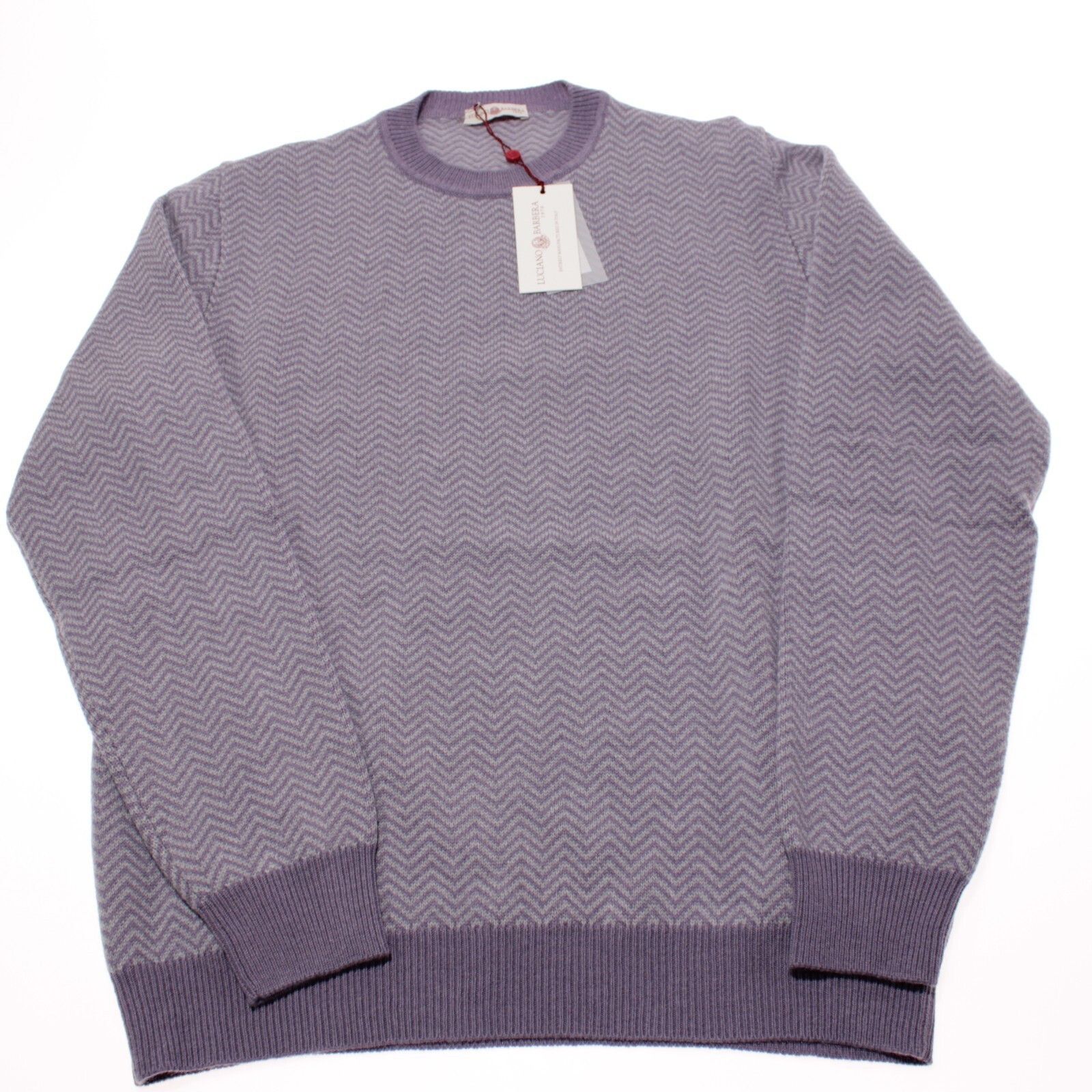 Luciano Barbera Luciano Barbera Sweater Size US XL in Purple Size US XL / EU 56 / 4 - 3 Thumbnail