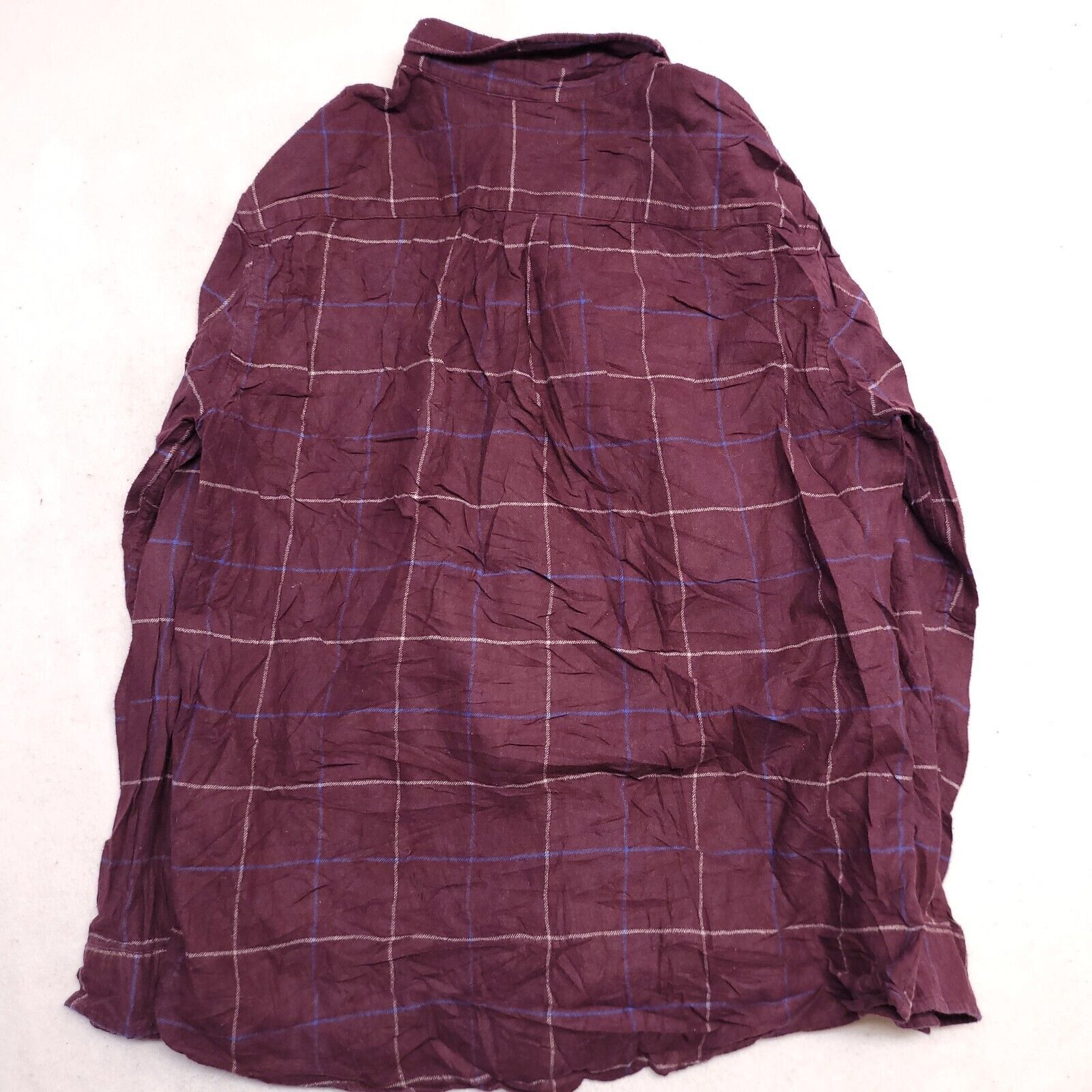 Croft & Barrow Croft & Barrow Windowpane Flannel Shirt Mens Size XL Maroon Size US XL / EU 56 / 4 - 10 Thumbnail