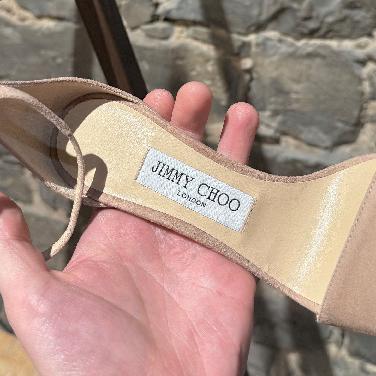 Jimmy Choo Jimmy Choo Beige Suede Misty 120 Heeled Sandals - 36 IT Size US 6 / IT 36 - 10 Thumbnail