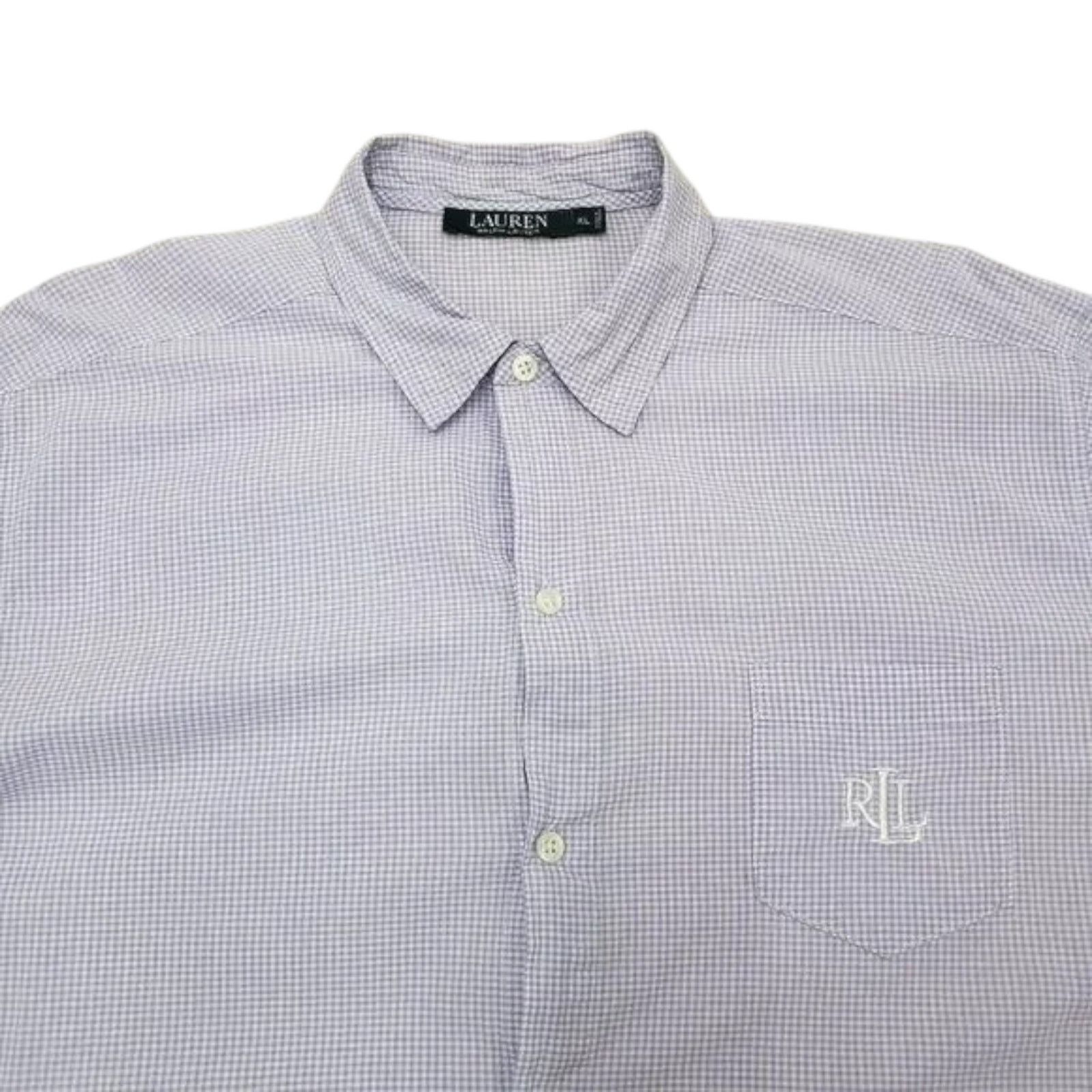 Lauren Ralph Lauren Lauren Ralph Lauren Shirt Embroidered RLL Check S/S XL Size US XL / EU 56 / 4 - 1 Thumbnail