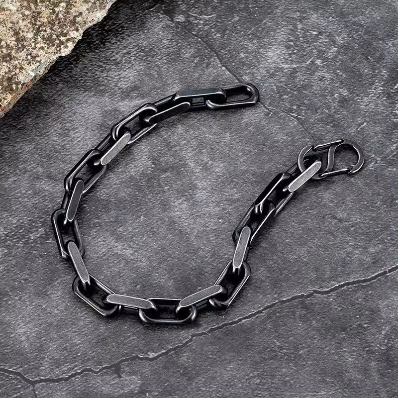 Jewelry OXIDIZED Black Chain Link Bracelet 23 cm Length Size ONE SIZE - 6 Thumbnail