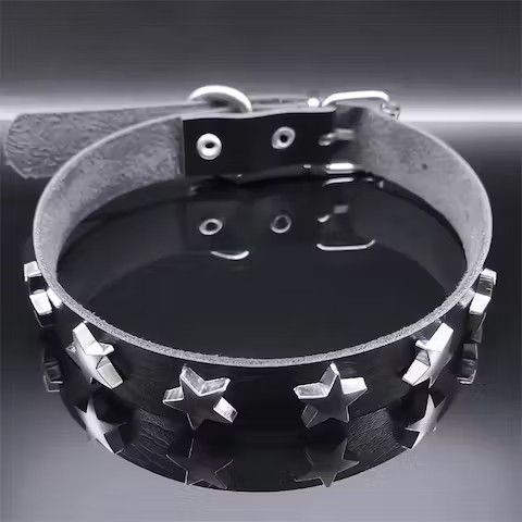 Other Star Pentagram Black Choker Necklace Size ONE SIZE - 1 Thumbnail