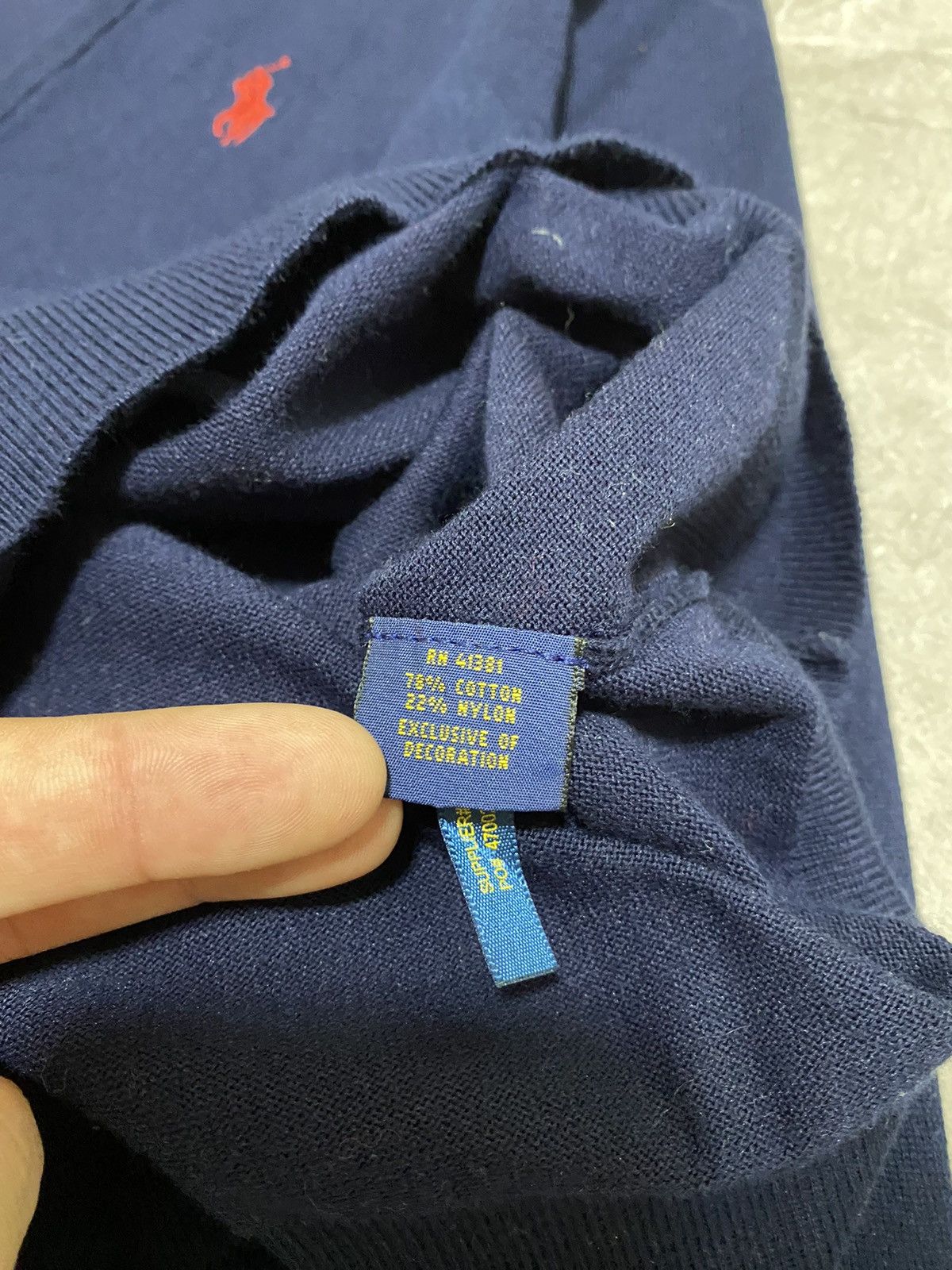 Polo Ralph Lauren Rare Y2K Polo Ralph Lauren V-Neck Nylon Sweater Retro Hype Size M / US 6-8 / IT 42-44 - 8 Thumbnail