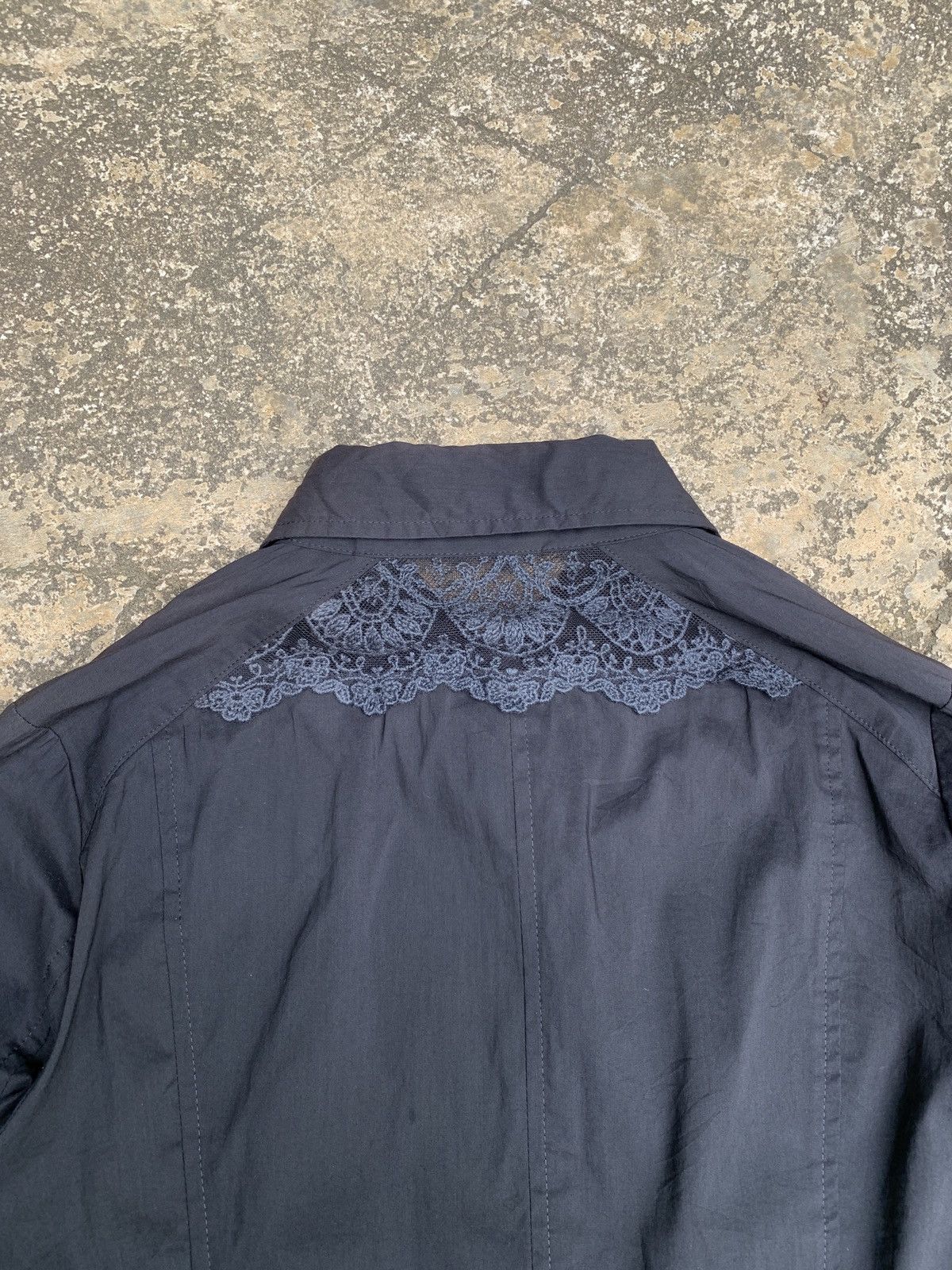 Hysteric Glamour × Japanese Brand 2000s 25:00 Japan Faded Black Trim Shirt Size M / US 6-8 / IT 42-44 - 3 Thumbnail