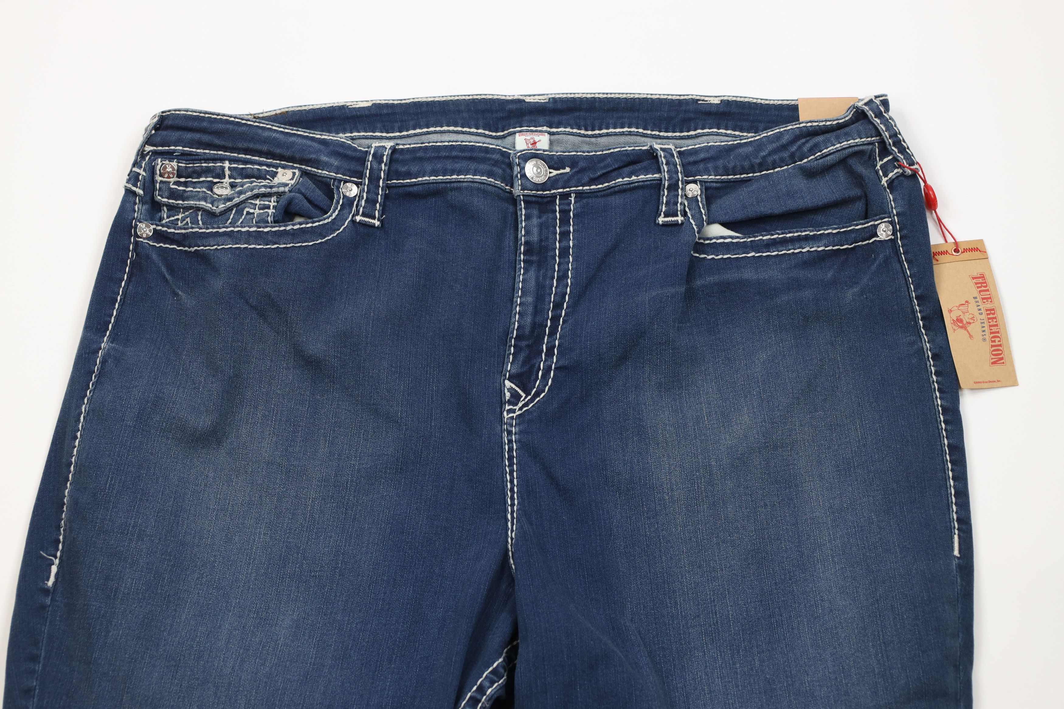 True Religion New True Religion Stitch Curvy Skinny Flap Big T Denim Jeans Size 34" / US 12 / IT 48 - 2 Thumbnail