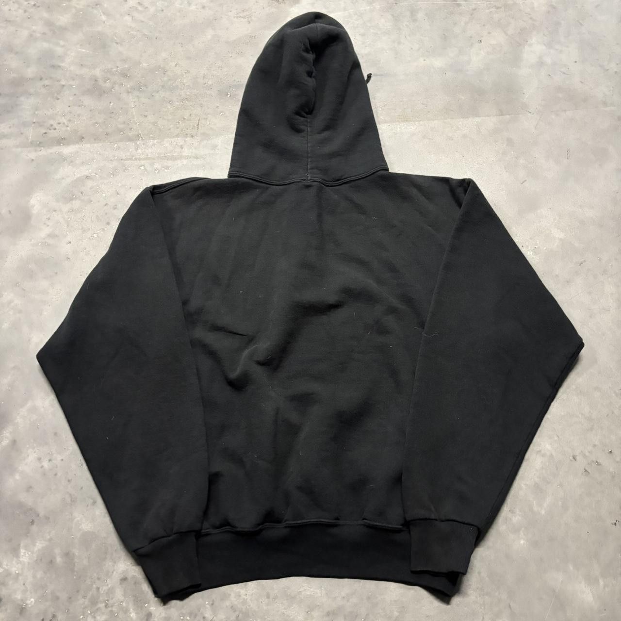 Japanese Brand × Vintage Crazy Vintage Y2K/2000s Black Essential Streetwear Minimal Hoodie! Size US M / EU 48-50 / 2 - 8 Thumbnail