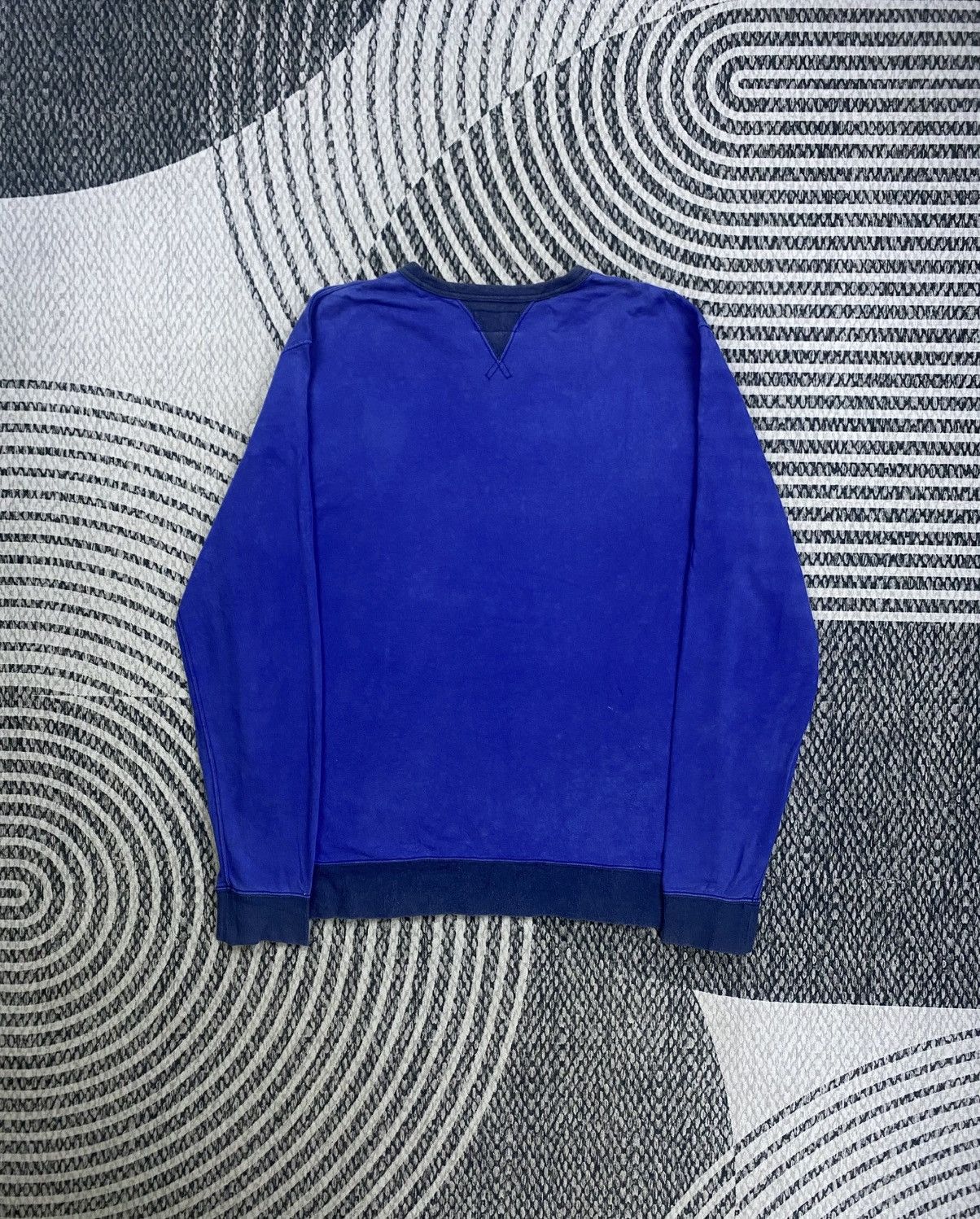 Beams Plus Vintage Beams Blue Plain Longsleeve Sweatshirt Size US M / EU 48-50 / 2 - 2 Thumbnail