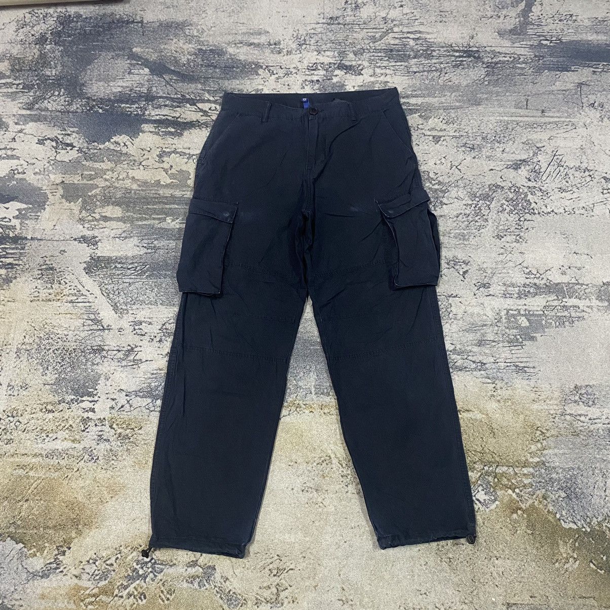 image of Vintage Japanese H&m Tactical Cargo Pants in Dark Blue, Men's (Size 31)