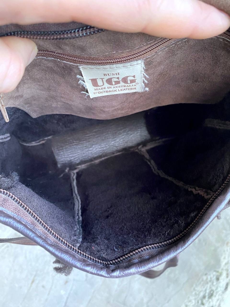 Ugg × Vintage UGG Australia Vintage Leather Brown Bag, Made in Australia Size ONE SIZE - 14 Thumbnail
