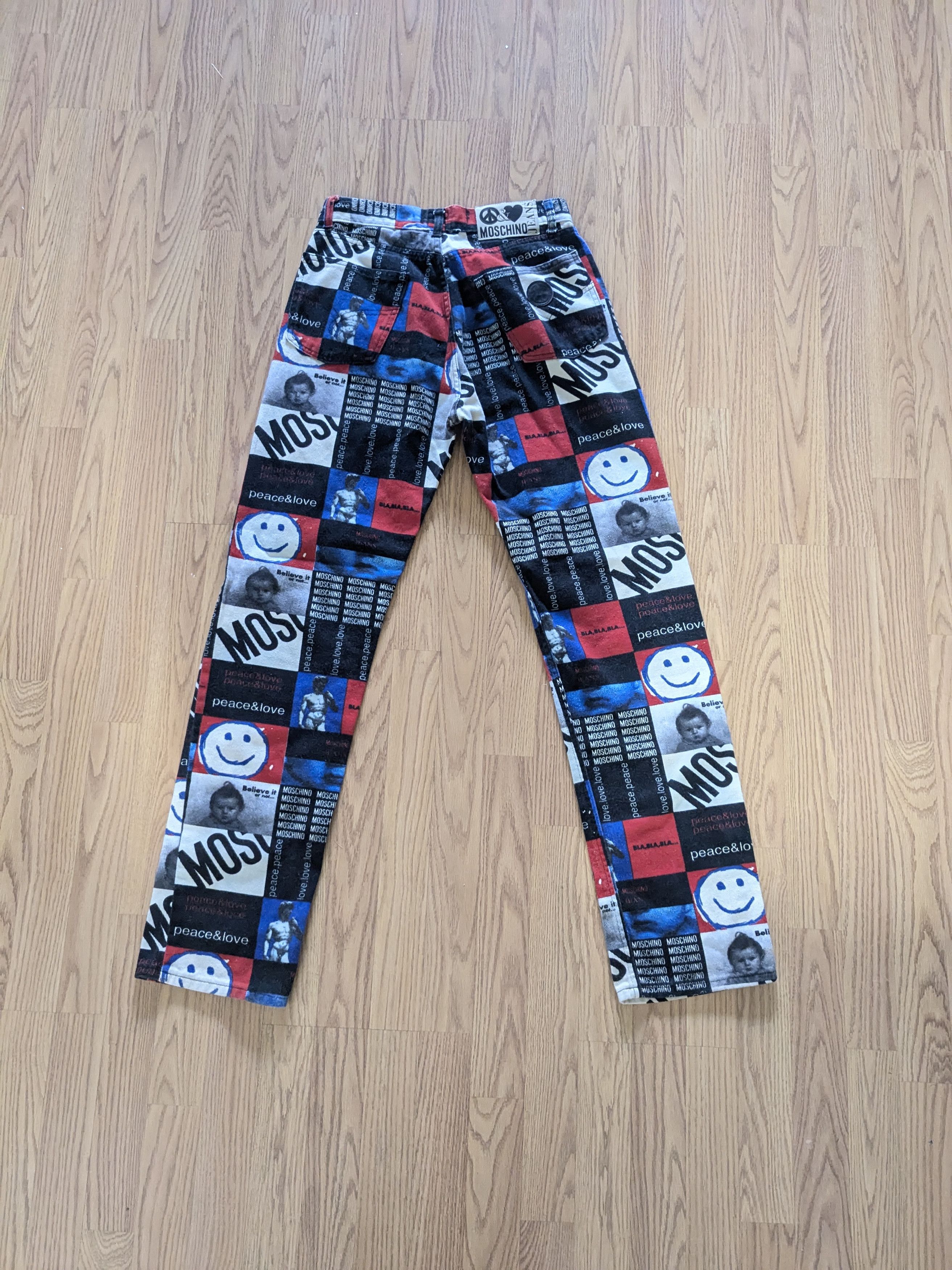 Other Vintage Moschino Jeans Red White Blue 30x31 Italy Size US 30 / EU 46 - 1 Thumbnail