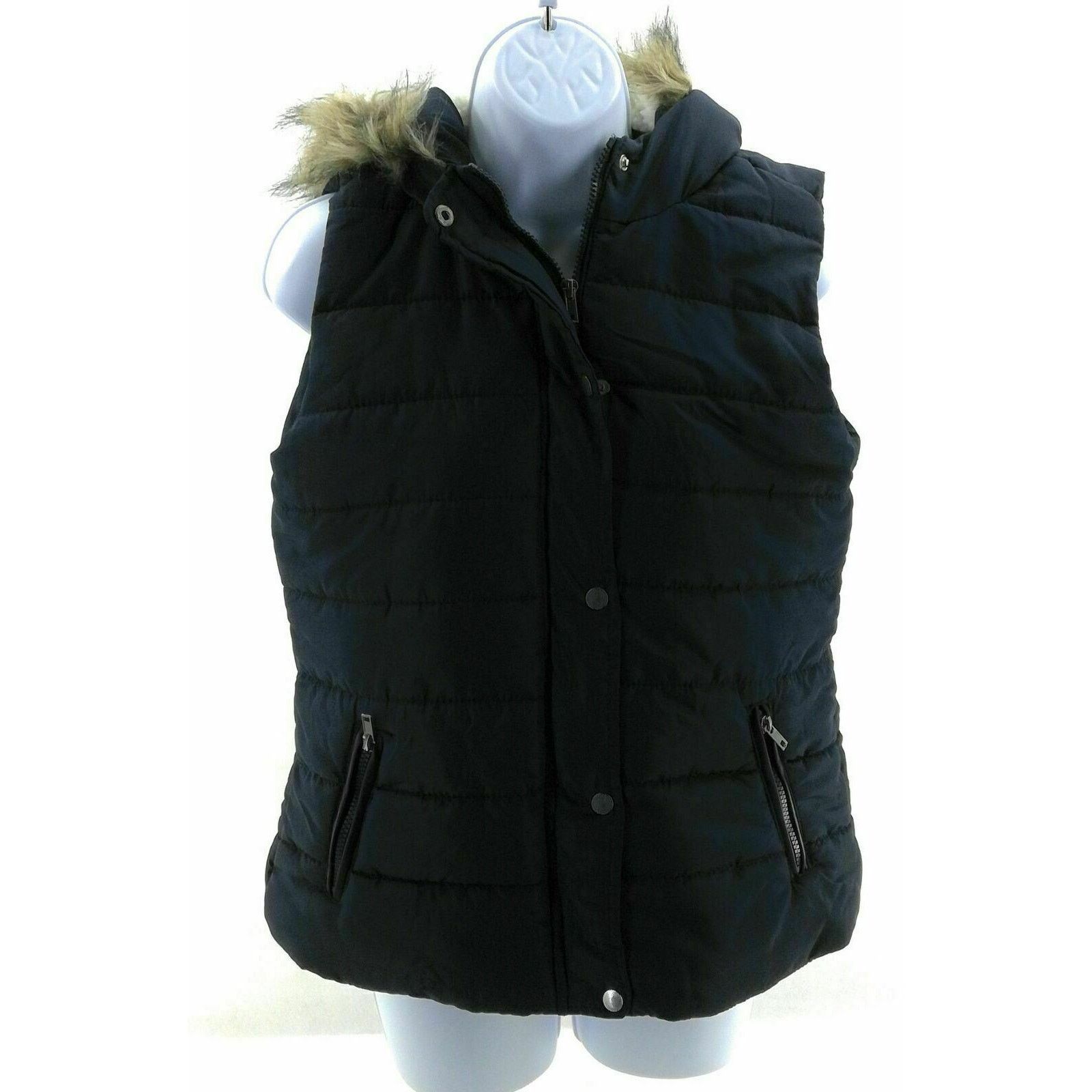 Other Forever Flower Navy Blue Hooded Puffer Vest - Size Small Size S / US 4 / IT 40 - 1 Thumbnail