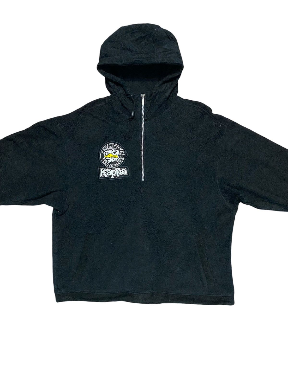 Japanese Brand × Kappa × Vintage Vintage kappa sports anorak fleece jacket big logos Size US L / EU 52-54 / 3 - 3 Thumbnail
