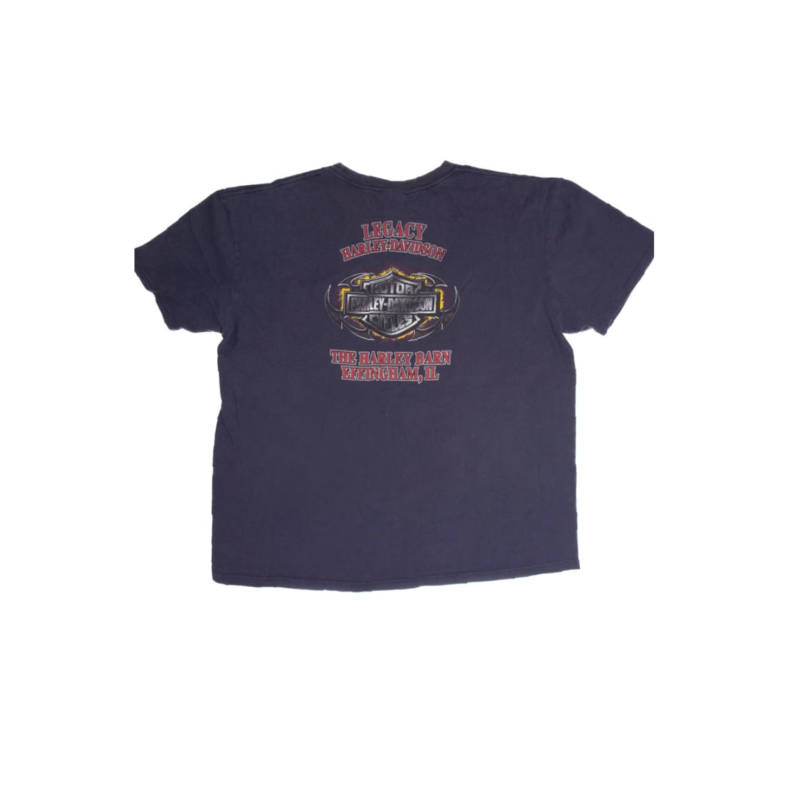 Harley Davidson VINTAGE Harley Davidson T-Shirt XX-Large Navy Blue Unisex Adults Mens Boys Womens Size US XXL / EU 58 / 5 - 2 Thumbnail