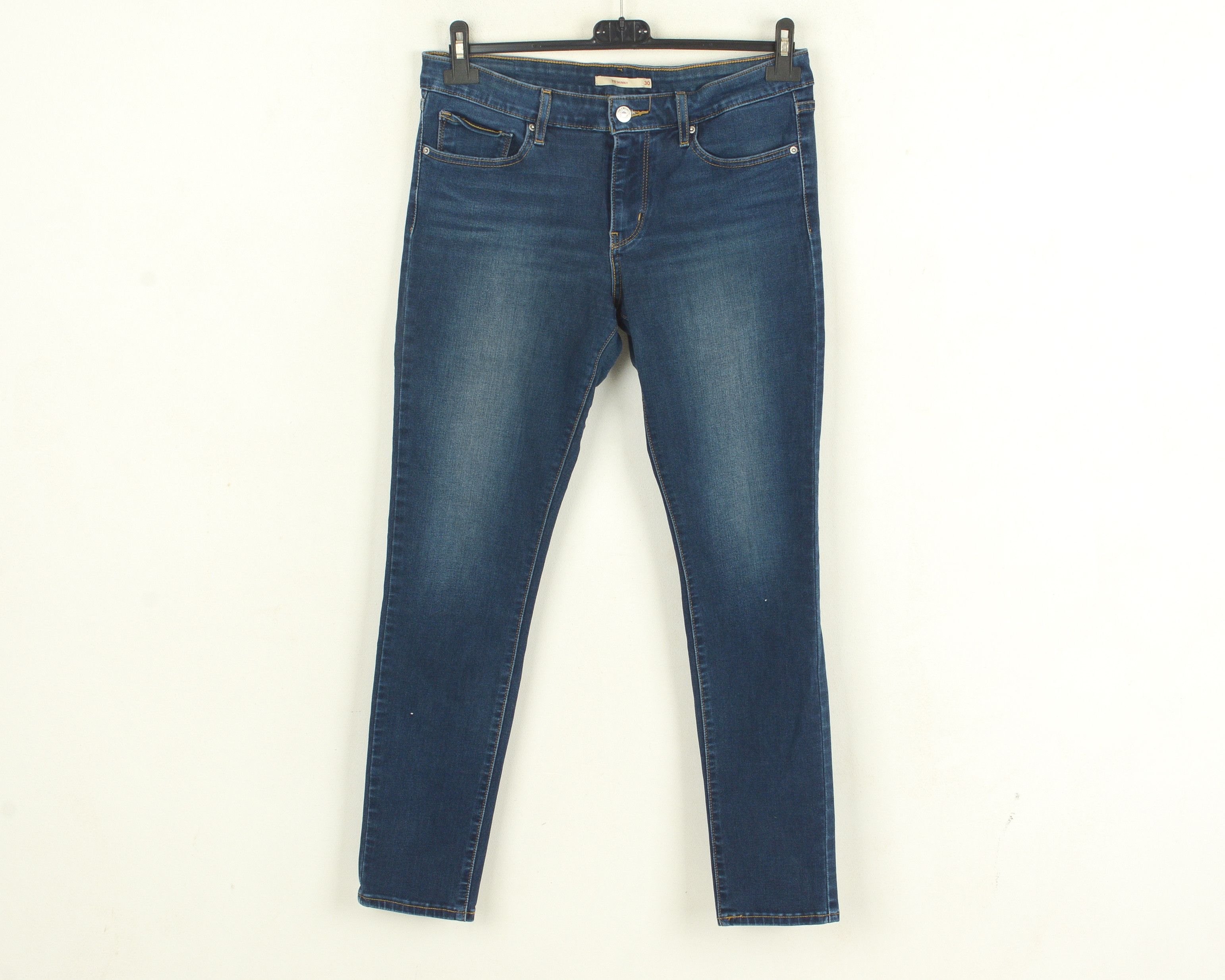 Levi's STRAUSS 711 Women W30 L30 Skinny Jeans Mid Rise Stretch Size 30" / US 8 / IT 44 - 1 Thumbnail