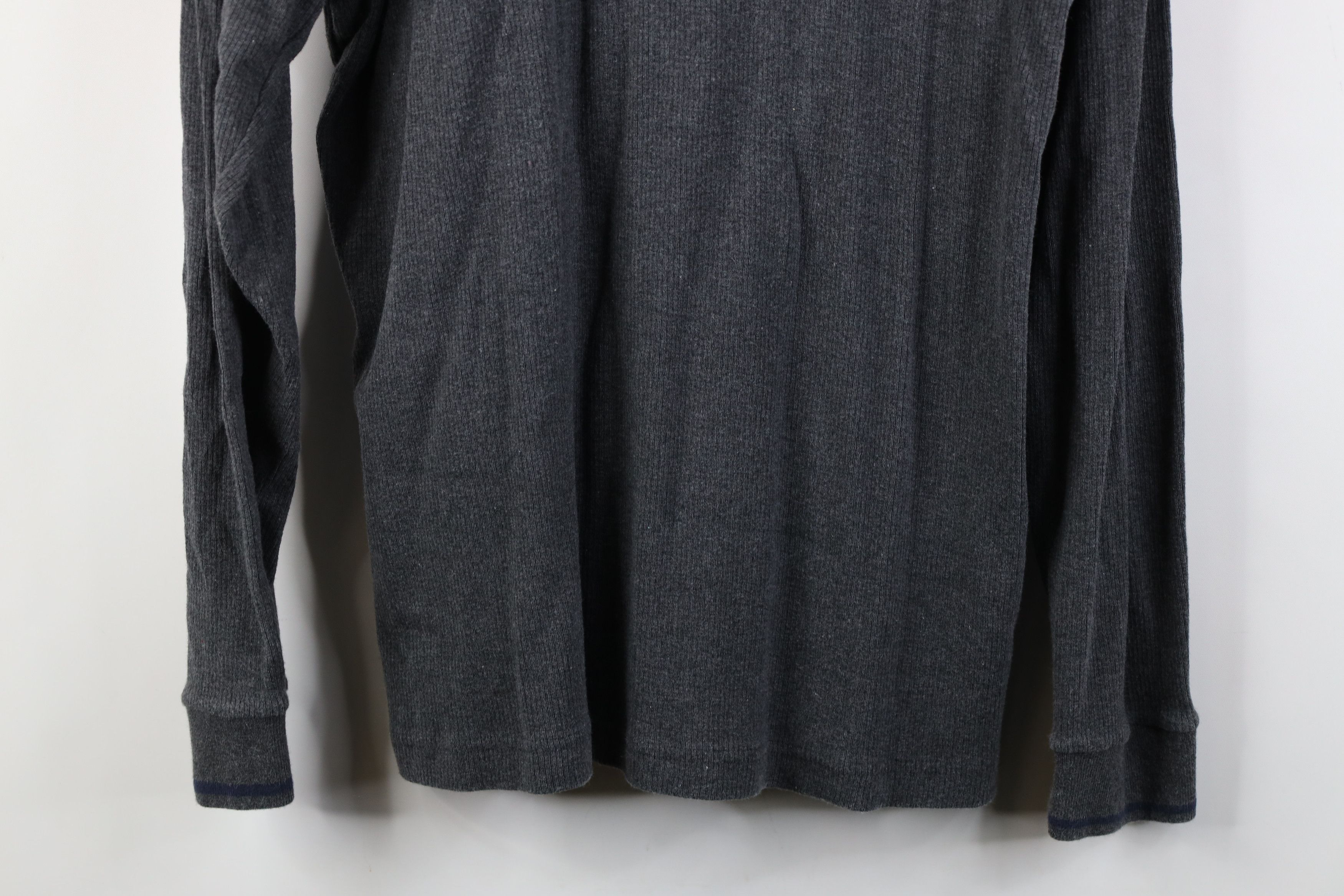 Woolrich Woolen Mills Vintage 90s Woolrich Ribbed Knit Turtleneck T-Shirt Gray USA Size US XL / EU 56 / 4 - 3 Thumbnail