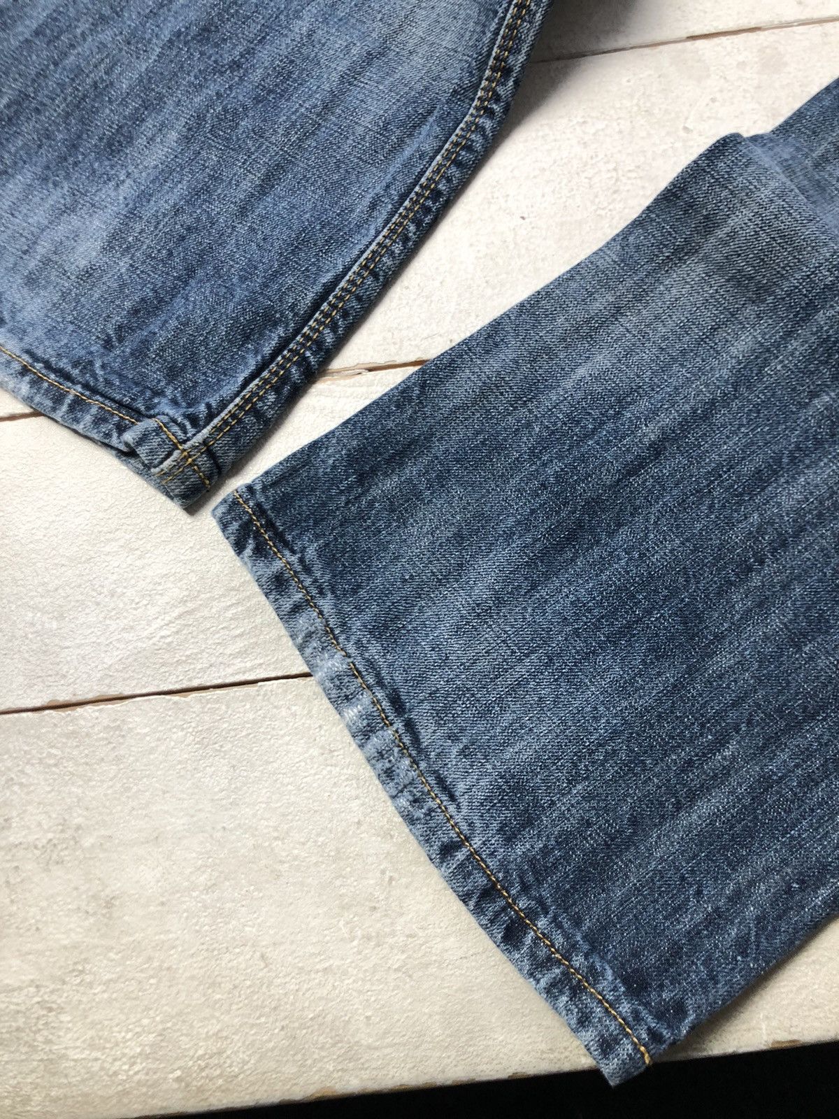 Lee 🔥Rare Opium Baggy VNTG 00s Y2K Bootcut Grange Denim Jeans Size US 29 - 5 Thumbnail