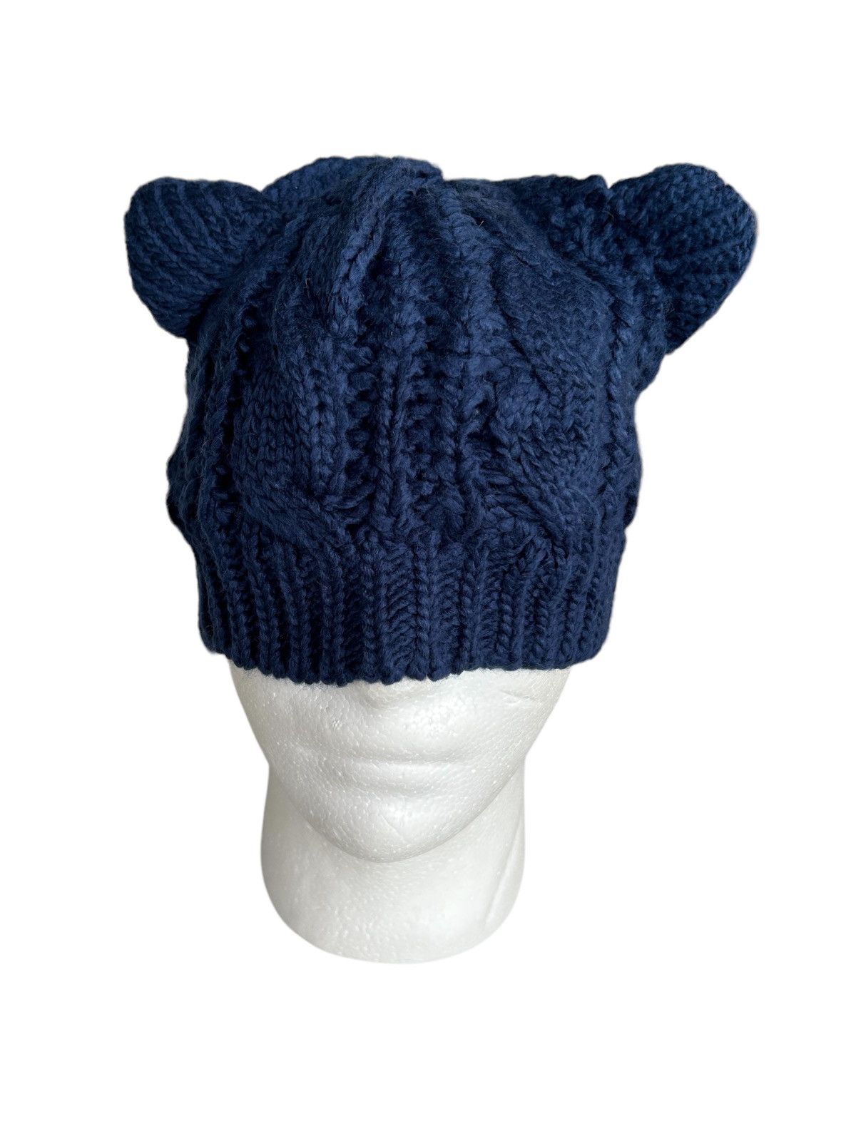 14th Addiction × Japanese Brand Bunny Horn Devil Knitted Beanie Hats Like CDG !! Size ONE SIZE - 2 Thumbnail