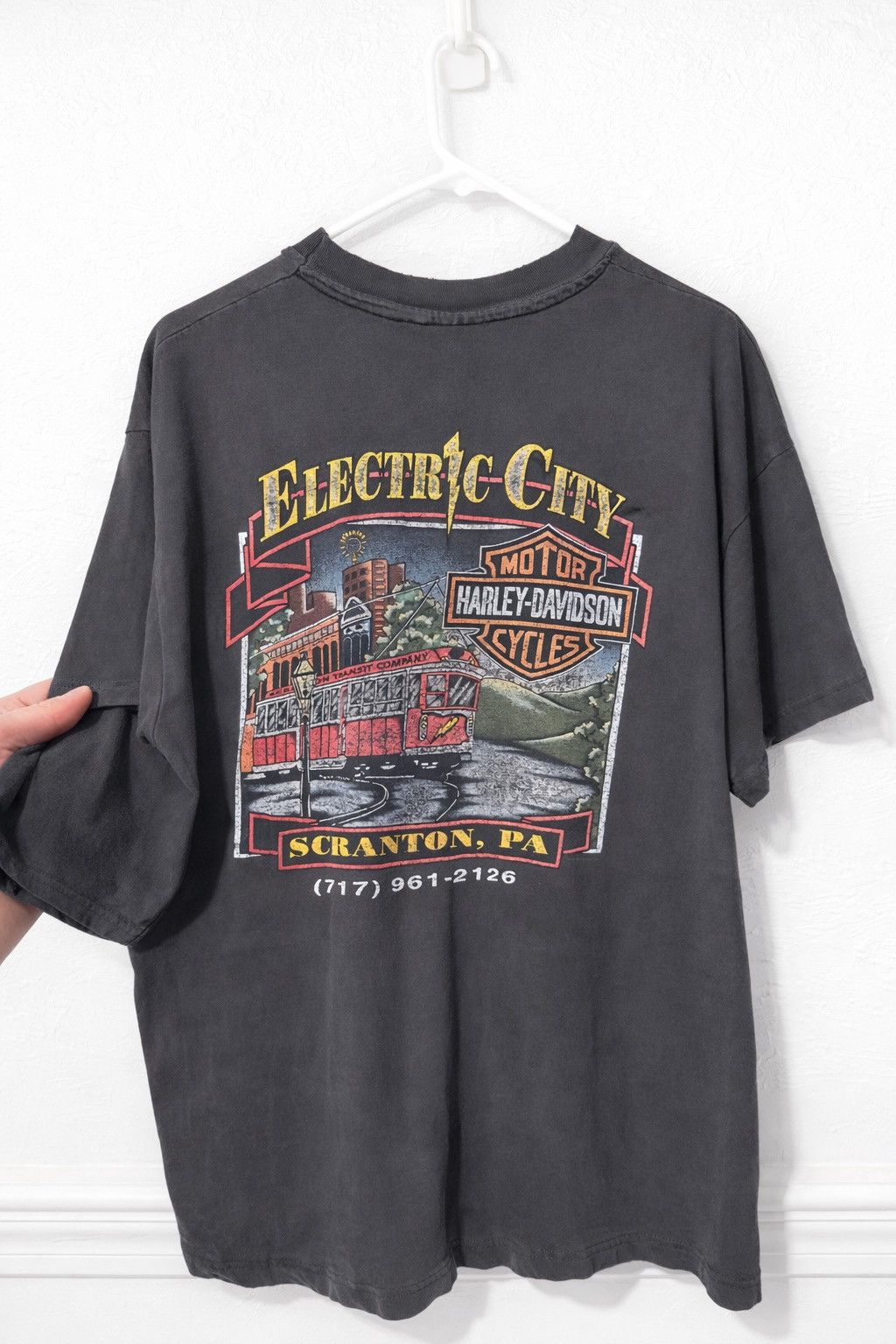 Harley Davidson Harley Davidson Shirt Fade Distressed Single Stitch Thrashed Size US XL / EU 56 / 4 - 5 Thumbnail
