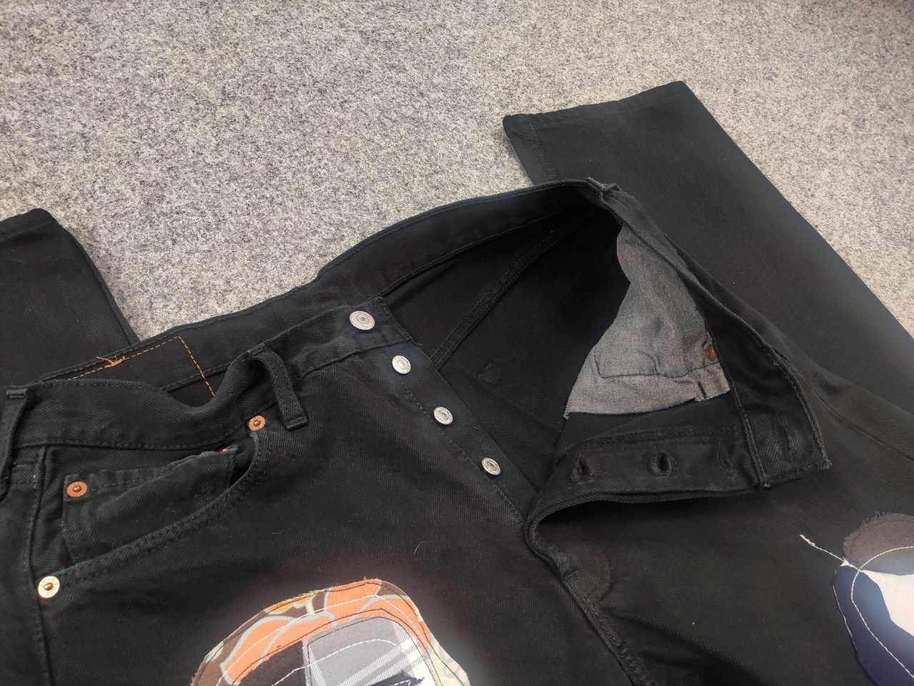 Levi's Vintage 90's Levi’s 501 Sashiko Face Jeans junya watanabe Size US 34 / EU 50 - 13 Thumbnail