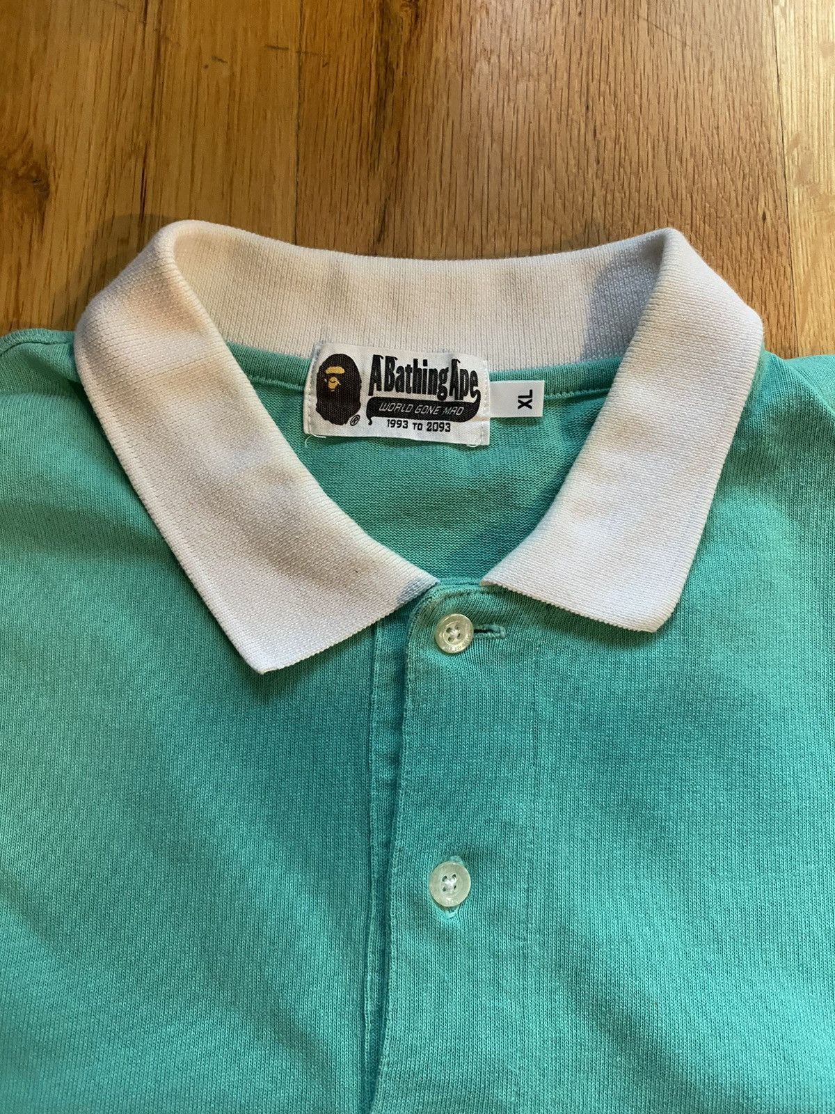 Bape A Bathing Ape BAPE “WORLD GONE MAD” polo Size US XL / EU 56 / 4 - 3 Thumbnail
