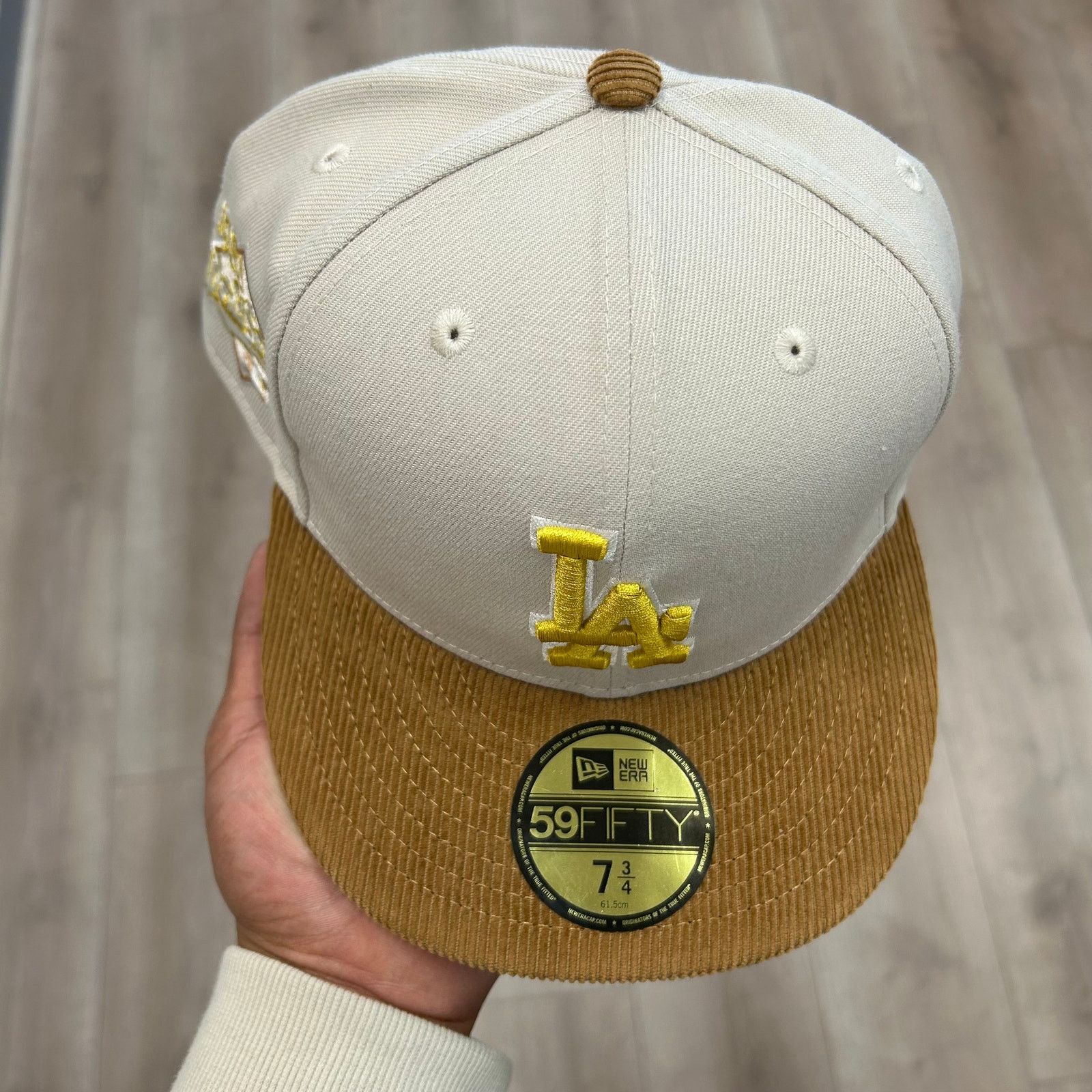 New Era New Era Los Angeles Dodgers Cream 5950 Hat Brown Size 7 3/4 Size ONE SIZE - 3 Thumbnail