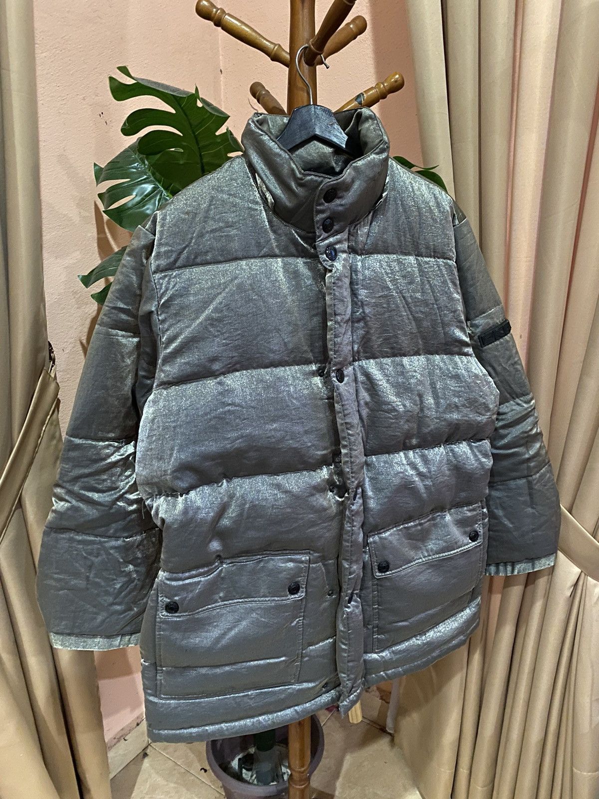 DKNY DKNY Metallic Down Jacket Vintage Donna Karan New York Coat Size US M / EU 48-50 / 2 - 5 Thumbnail