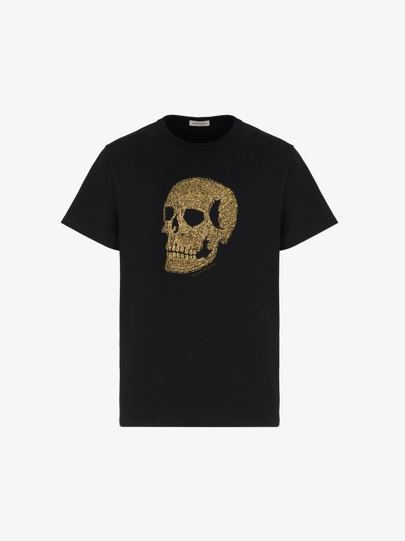 Alexander McQueen o1w1db10725 Skull T-Shirt in Black Size US S / EU 44-46 / 1 - 1 Thumbnail