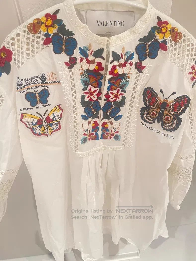 Valentino Valentino Butterfly embroidered dress Size M / US 6-8 / IT 42-44 - 2 Thumbnail