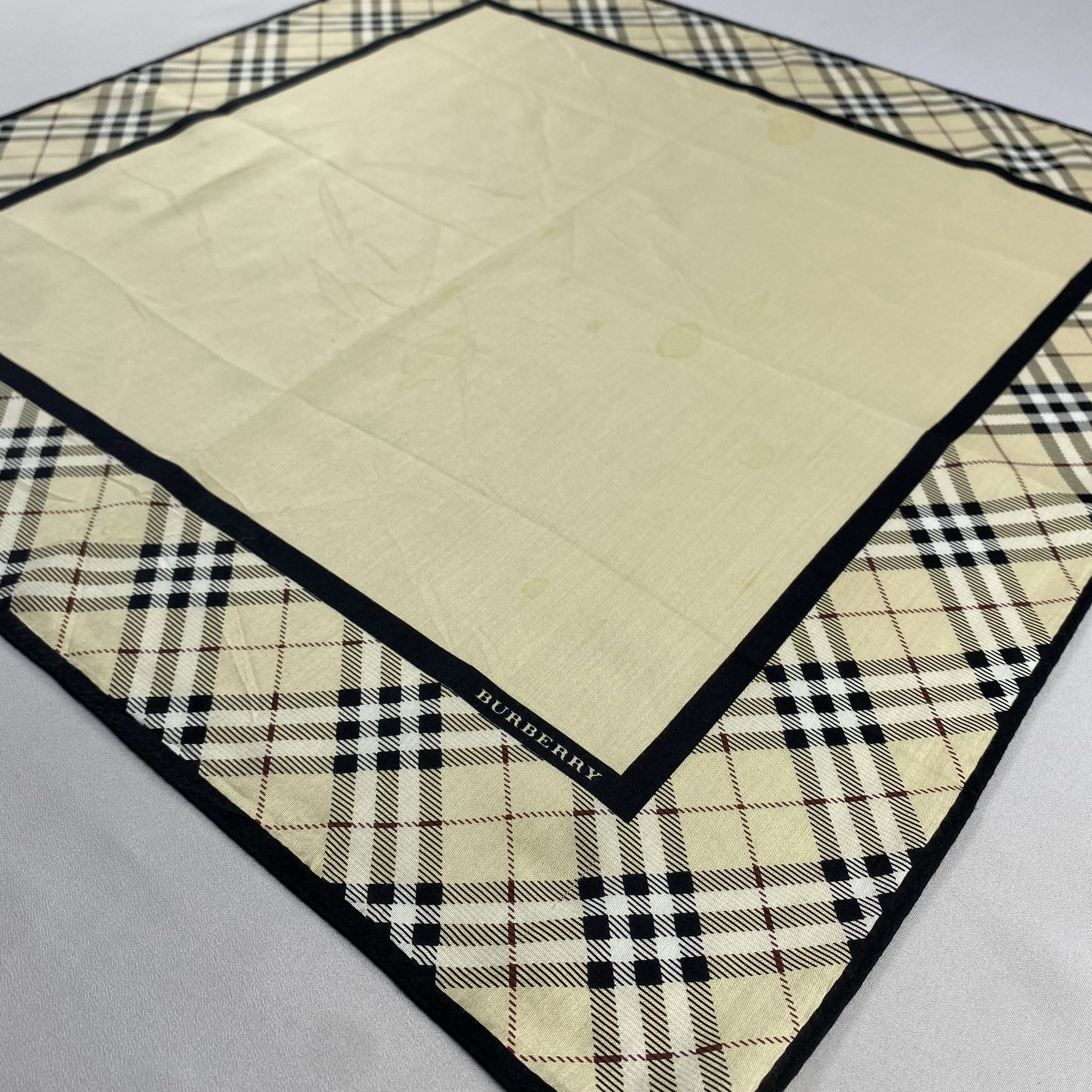 Burberry × Vintage Burberry Handkerchief / Neckerchief / Bandana-P1744 Size ONE SIZE - 2 Thumbnail