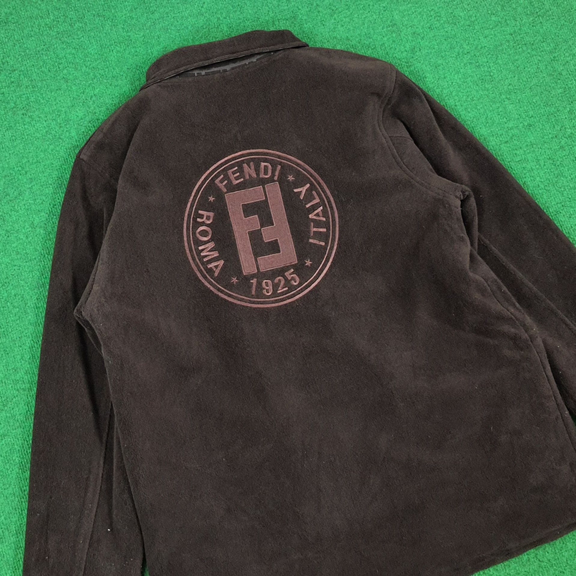 Fendi × Vintage Vintage FENDI Monogram Reversible Jacket Size US L / EU 52-54 / 3 - 4 Thumbnail