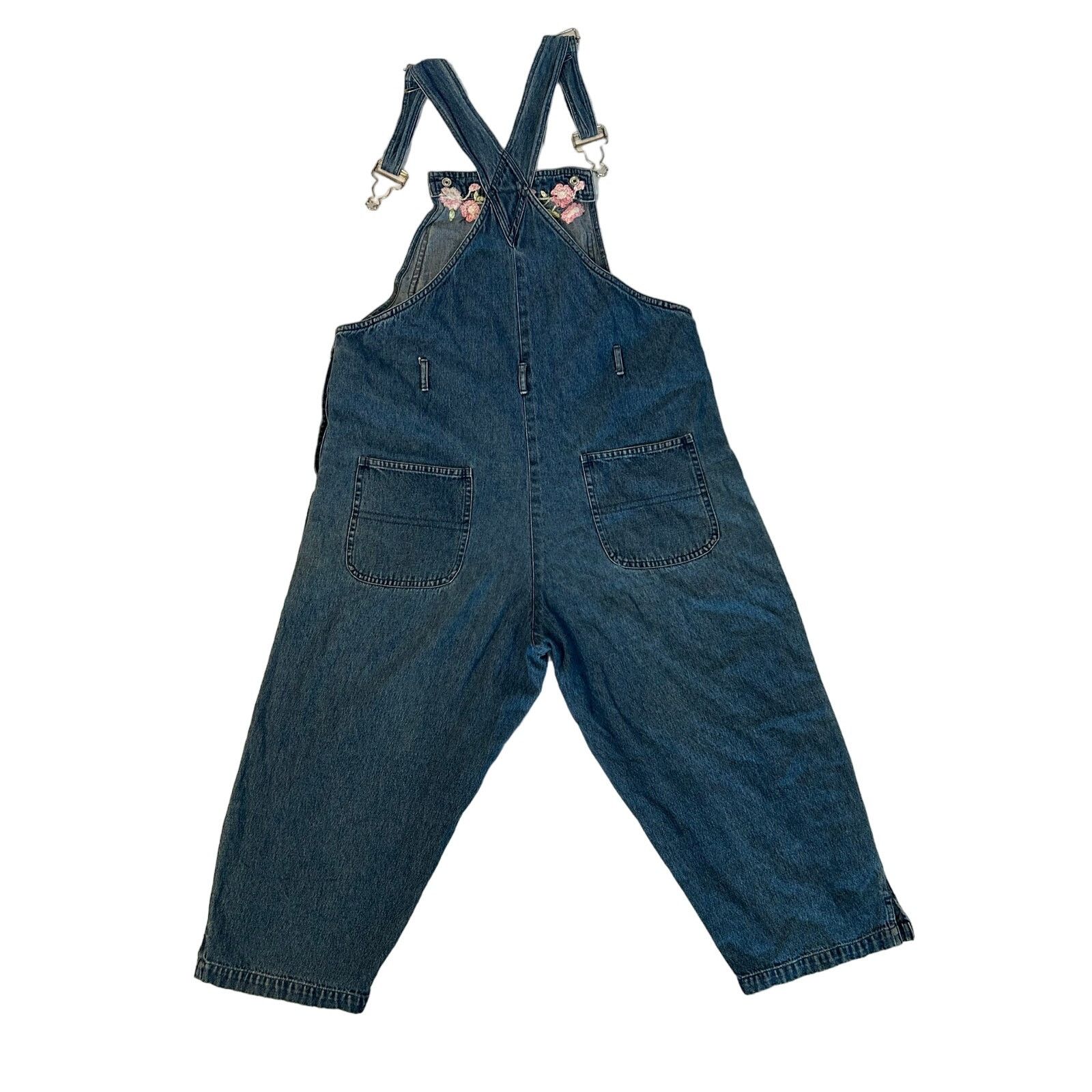 Other Agapo Denim Pink Flower Overalls Size S 100% Cotton Size S / US 4 / IT 40 - 5 Thumbnail