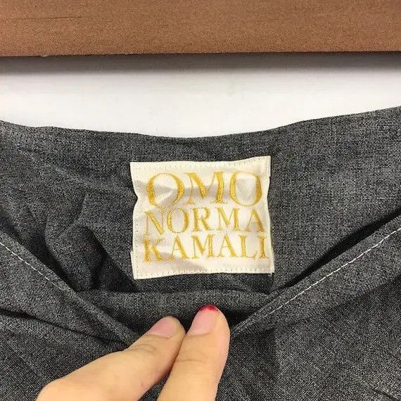 Norma Kamali OMO NORMA KAMALI Grey Wool Casual Pant Trouser Slack Size 26" / US 2 / IT 38 - 3 Thumbnail
