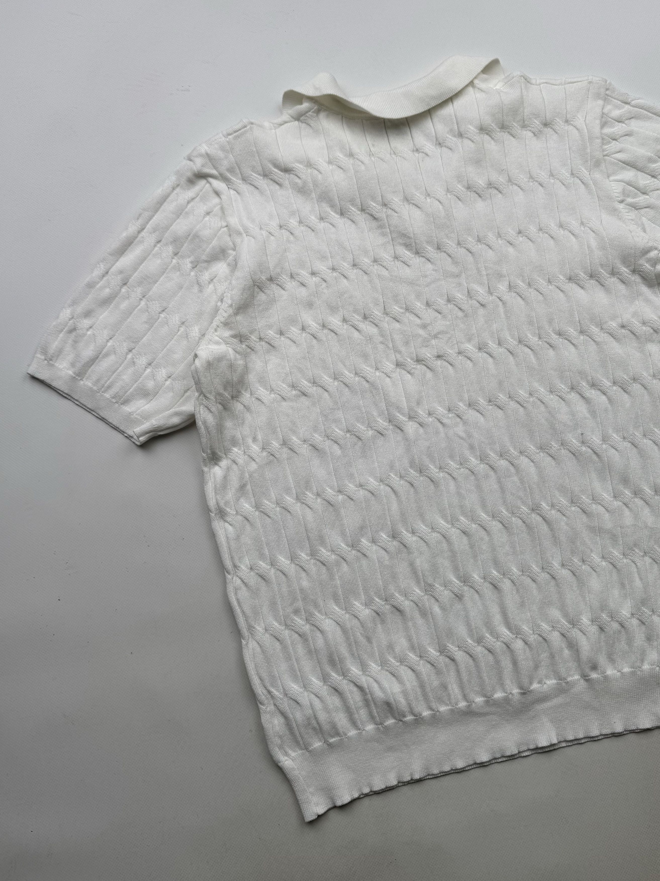 Vintage 90's Knitted Retro Polo Tee B168(V259)E2 Size US XL / EU 56 / 4 - 10 Thumbnail
