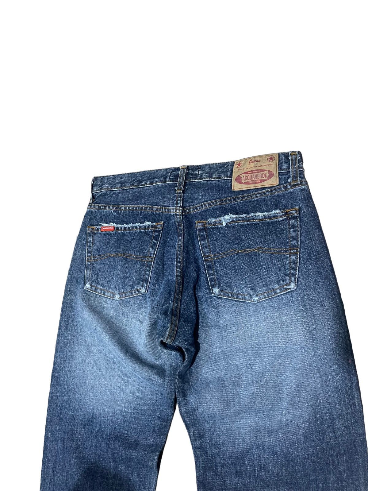 Japanese Brand Rare ! Vintage Acquaverde Traditional Flared Denim Jeans Size US 28 / EU 44 - 6 Thumbnail