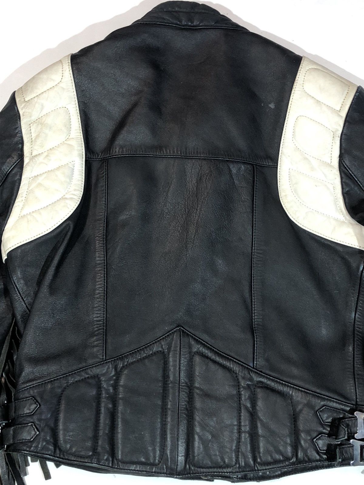 Vintage Echtes Leder Leather Jacket biker Racing Size US XS / EU 42 / 0 - 15 Thumbnail