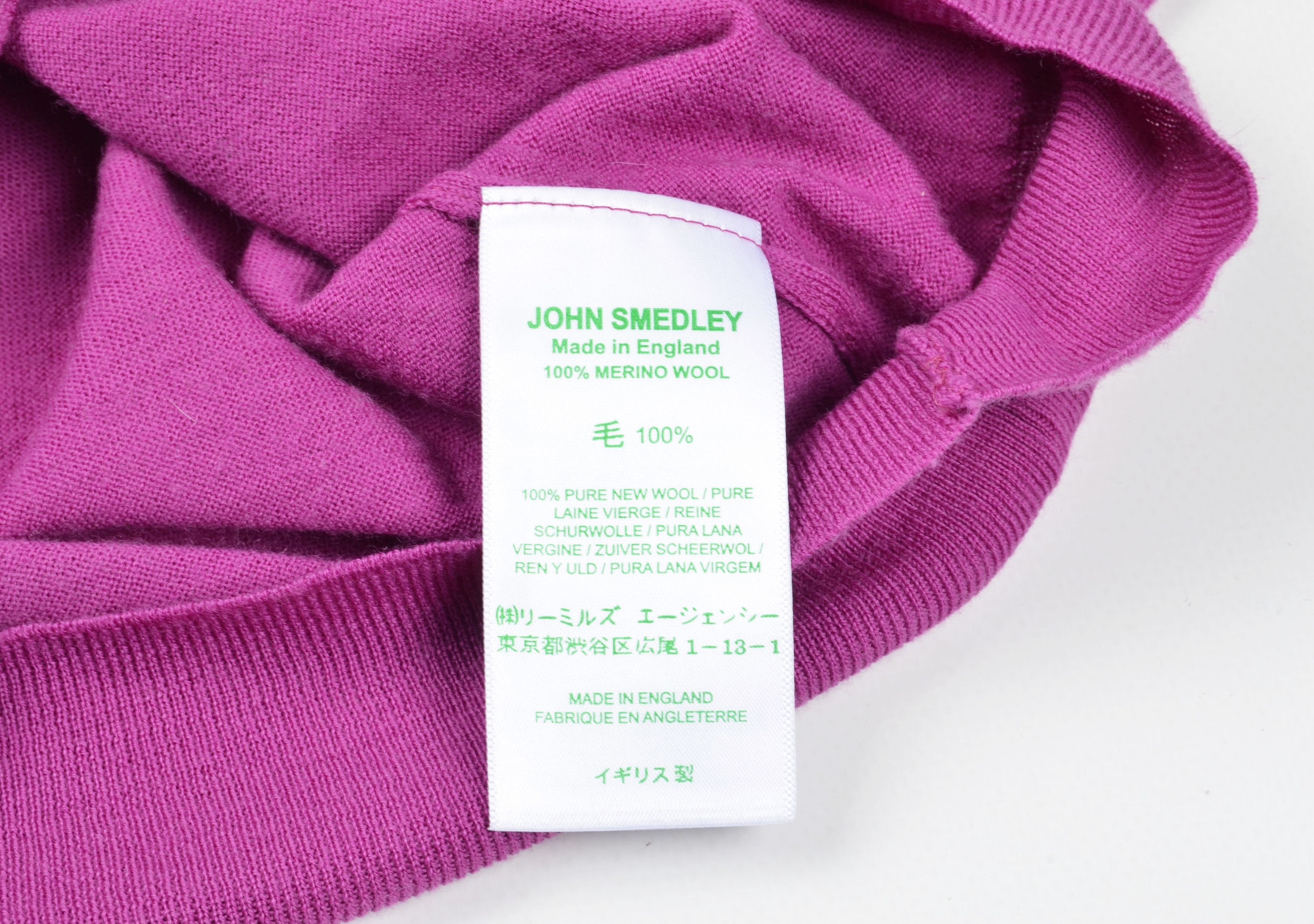 John Smedley John Smedley 100% Merino Wool Pink Jumper Sweater Size M / US 6-8 / IT 42-44 - 9 Thumbnail