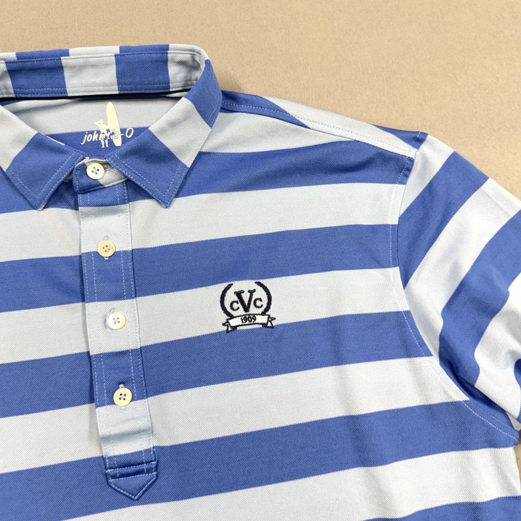 johnnie-O johnnie-O Polo Shirt Mens L Blue Stripe CVC 1909 Golf Performance Stretch Polo Shirt Polo Shirt Mens L Blue Stripe CVC 1909 Golf Performance Stretch Size US L / EU 52-54 / 3 - 2 Thumbnail