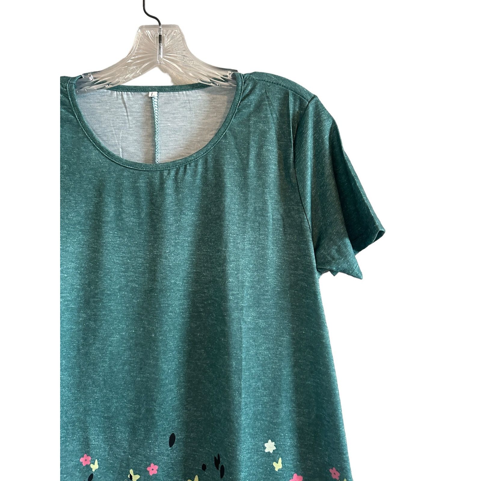 Other Short Sleeve Lace Tunic Swing T Shirt Dress with Pockets -L Size L / US 10 / IT 46 - 4 Thumbnail
