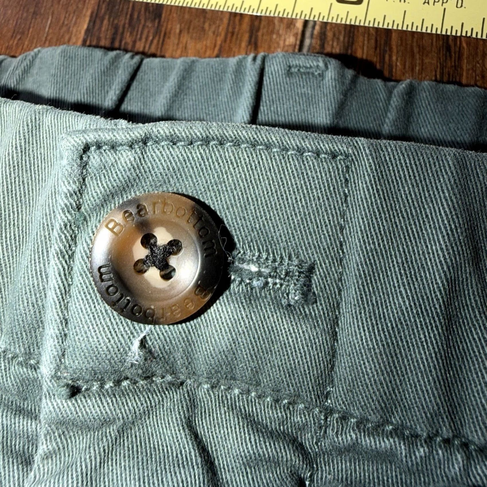Vintage Bear Bottom Stretch Chino Pants Lot Of 2 Mens Medium 32 Green Red Tapered Size US 31 - 5 Thumbnail