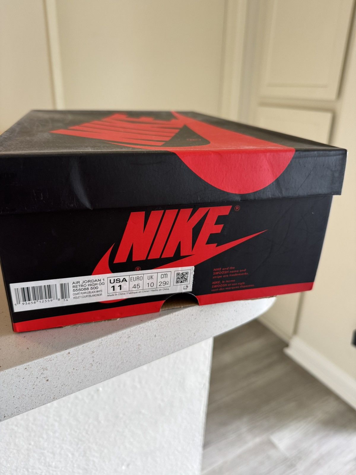 Jordan Brand × Nike Jordan 1 Retro High Court Purple Size US 11 / EU 44 - 14 Thumbnail