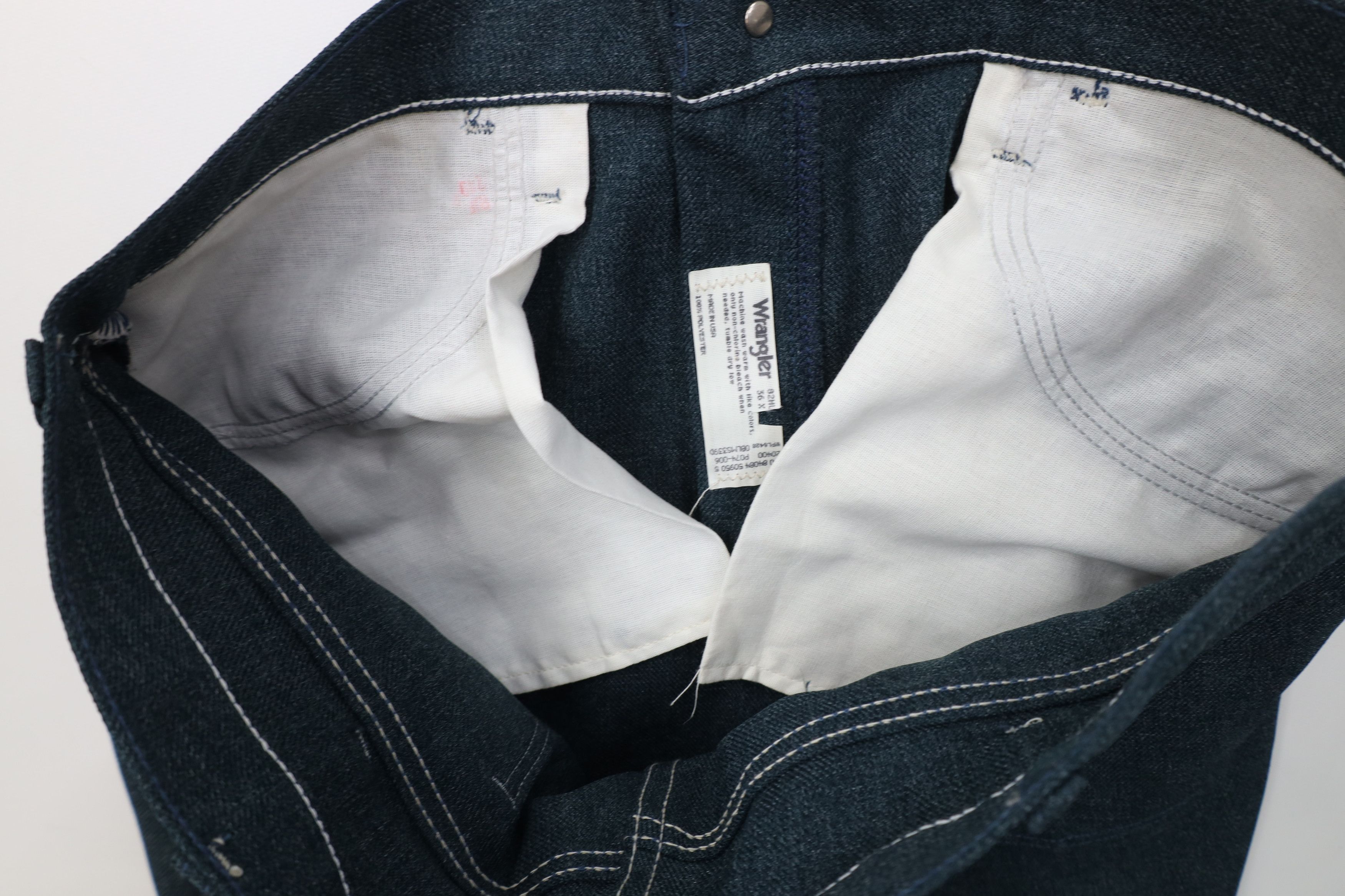 Wrangler Vintage 90s Wrangler Flared Wide Leg Chino Pants Blue USA Size US 36 / EU 52 - 8 Thumbnail