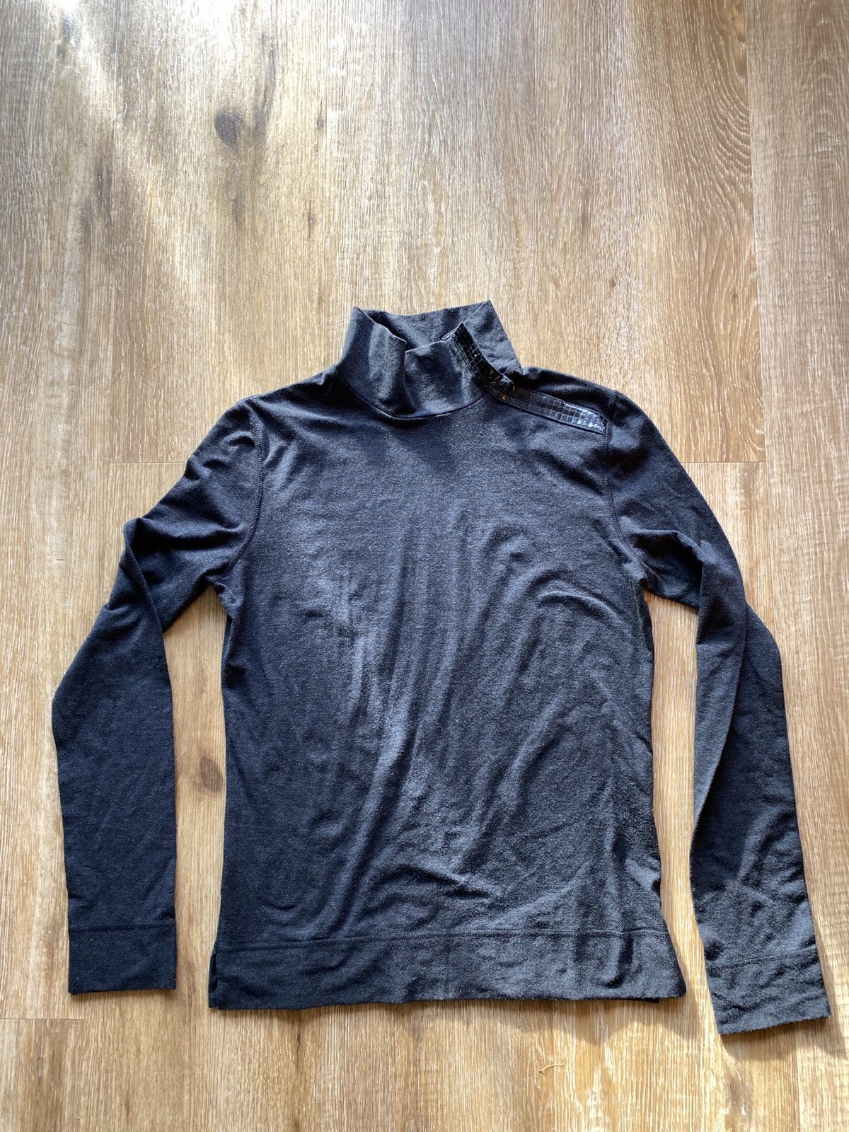 image of Jean Paul Gaultier Homme Long Sleeve Turtle Neck in Grey, Men's (Size Medium)
